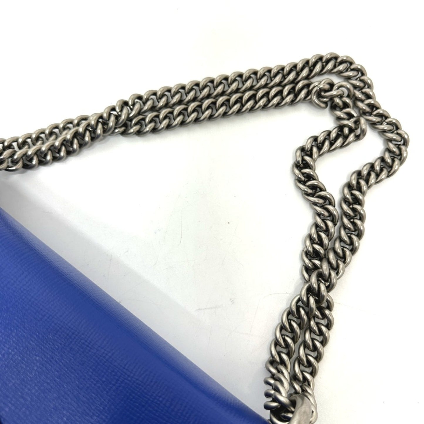 Gucci Blue Leather Shoulder Bag ( )