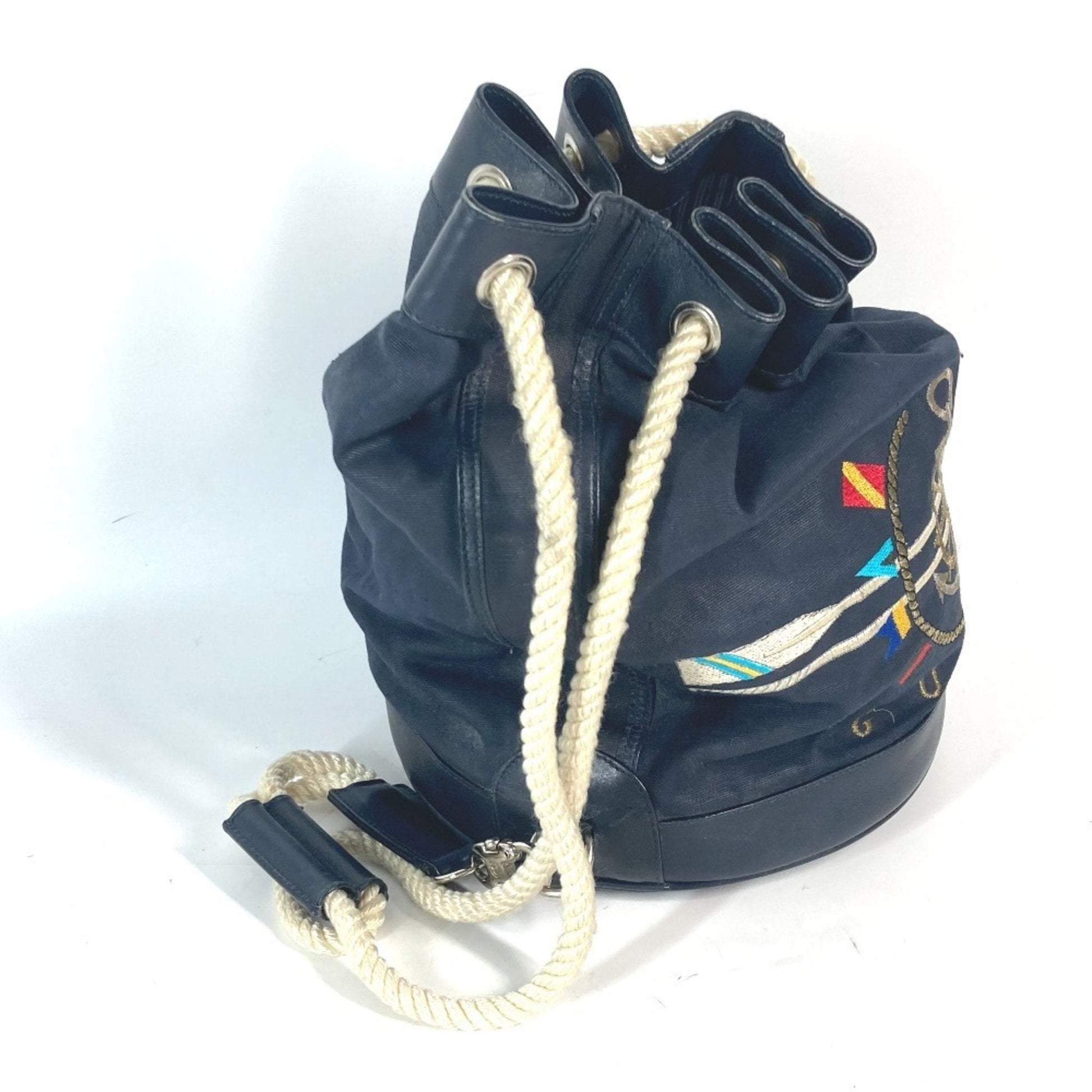 Gucci Leather Canvas Shoulder Bag