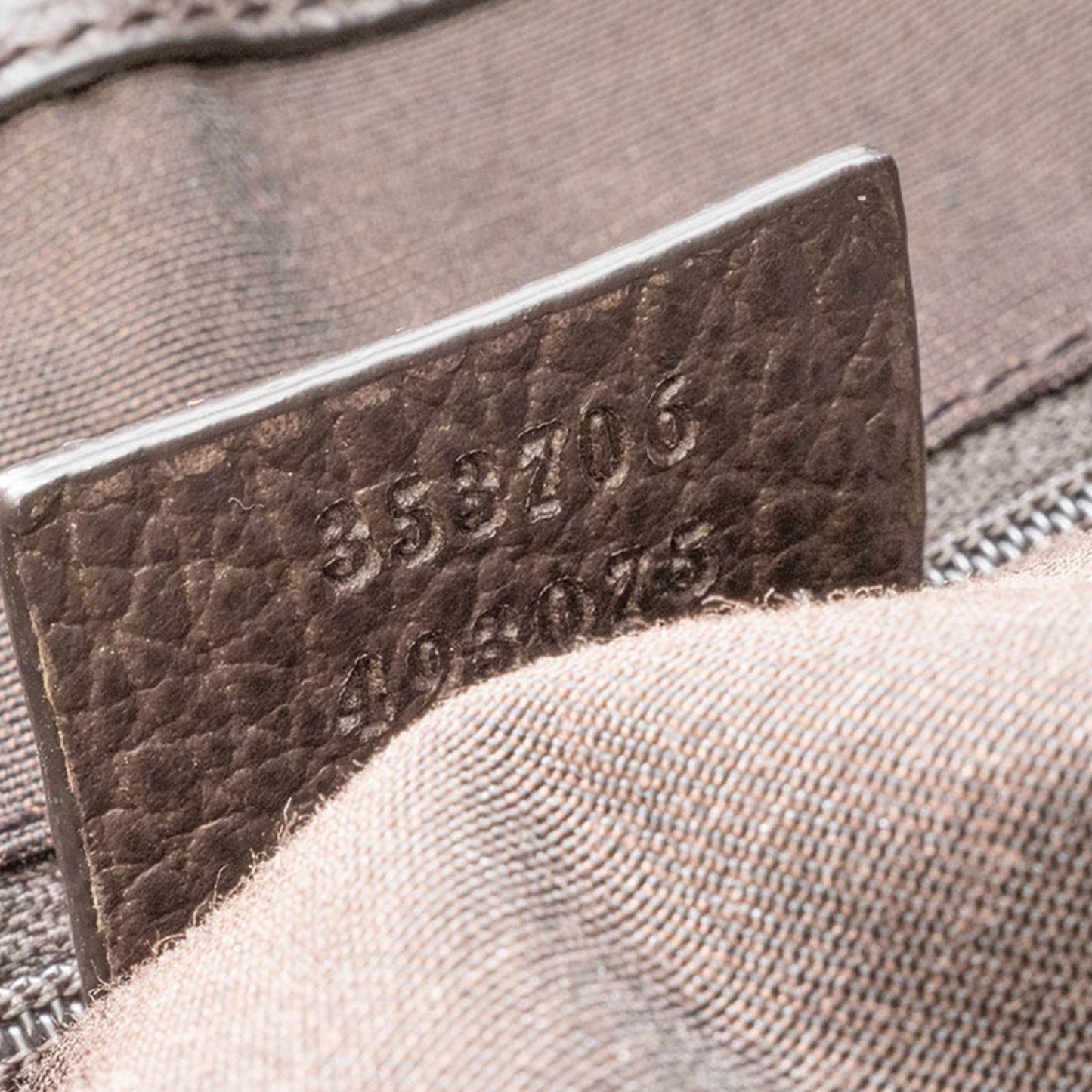 Gucci Beige Brown Pvc Canvas Leather Tote Bag ( )
