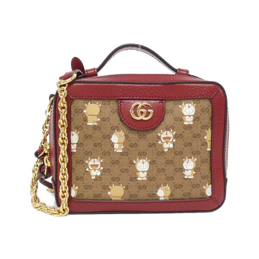 Gucci Leather Canvas Shoulder Bag
