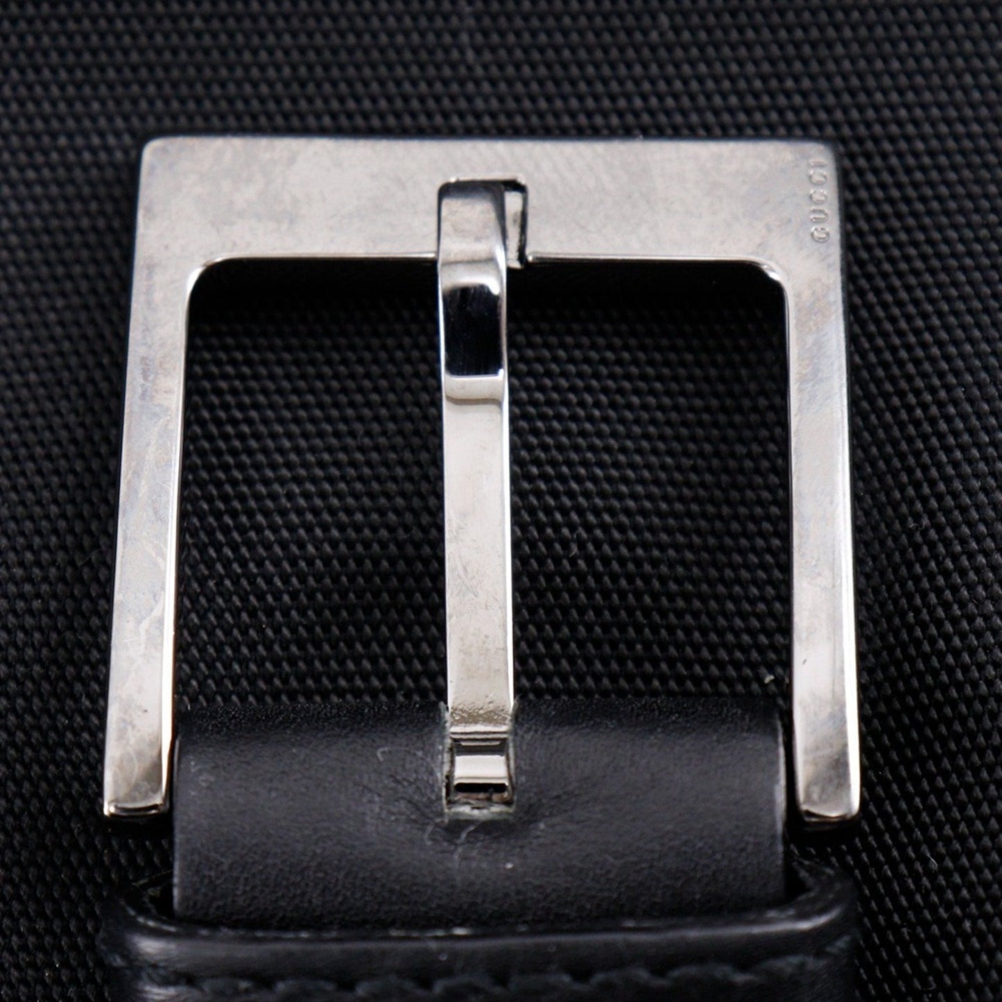 Gucci Black Nylon Canvas Shoulder Bag ( )