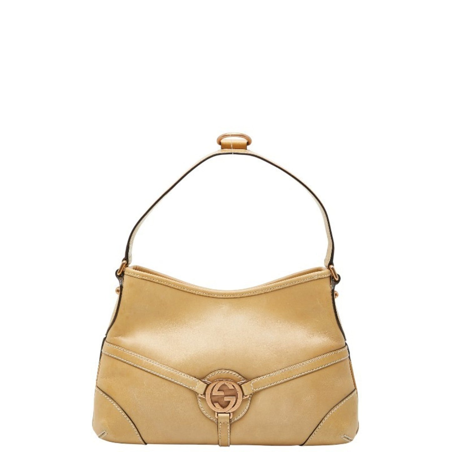 Gucci Beige Leather Shoulder Bag ( )