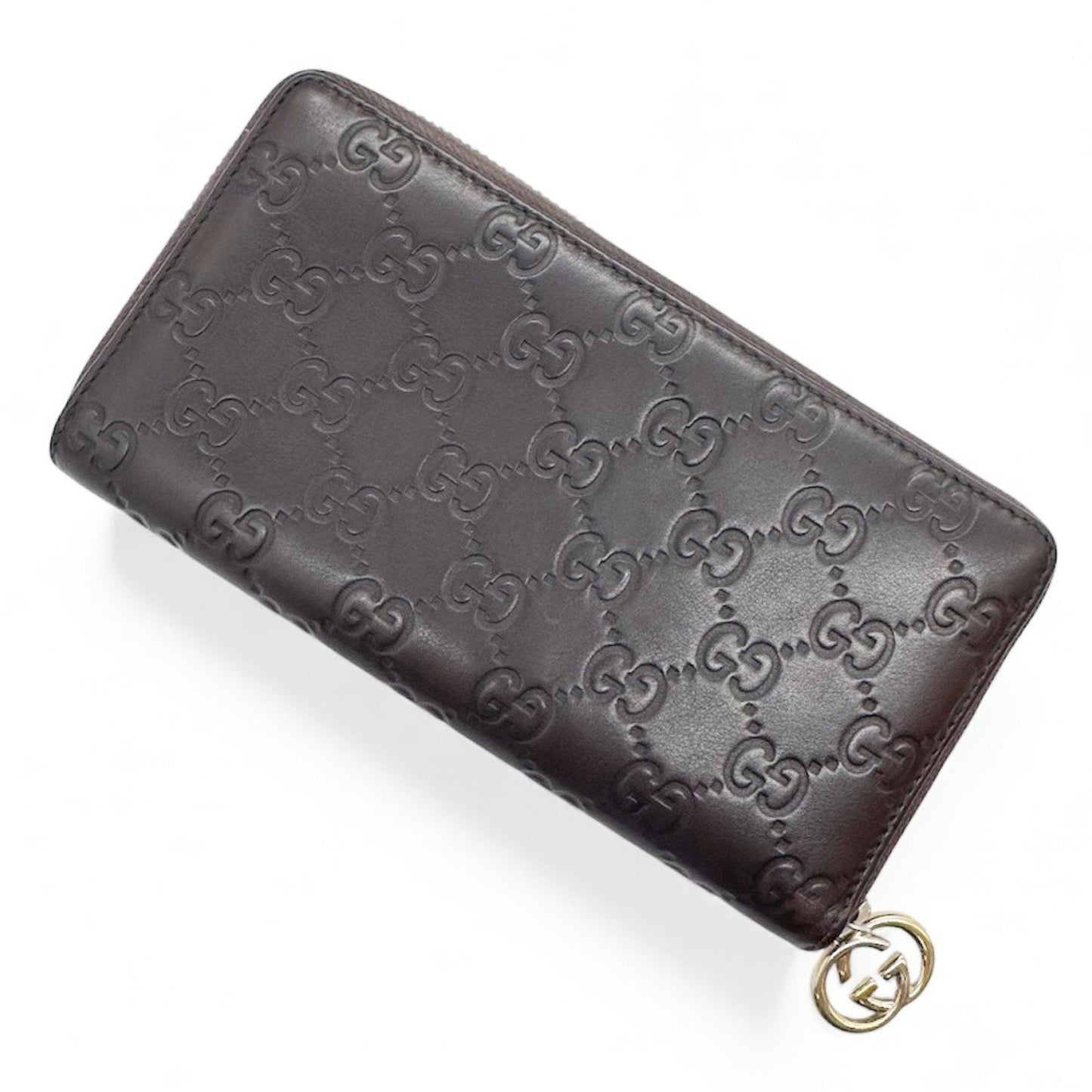 Gucci Brown Leather Long Wallet (Bi-Fold) ( )