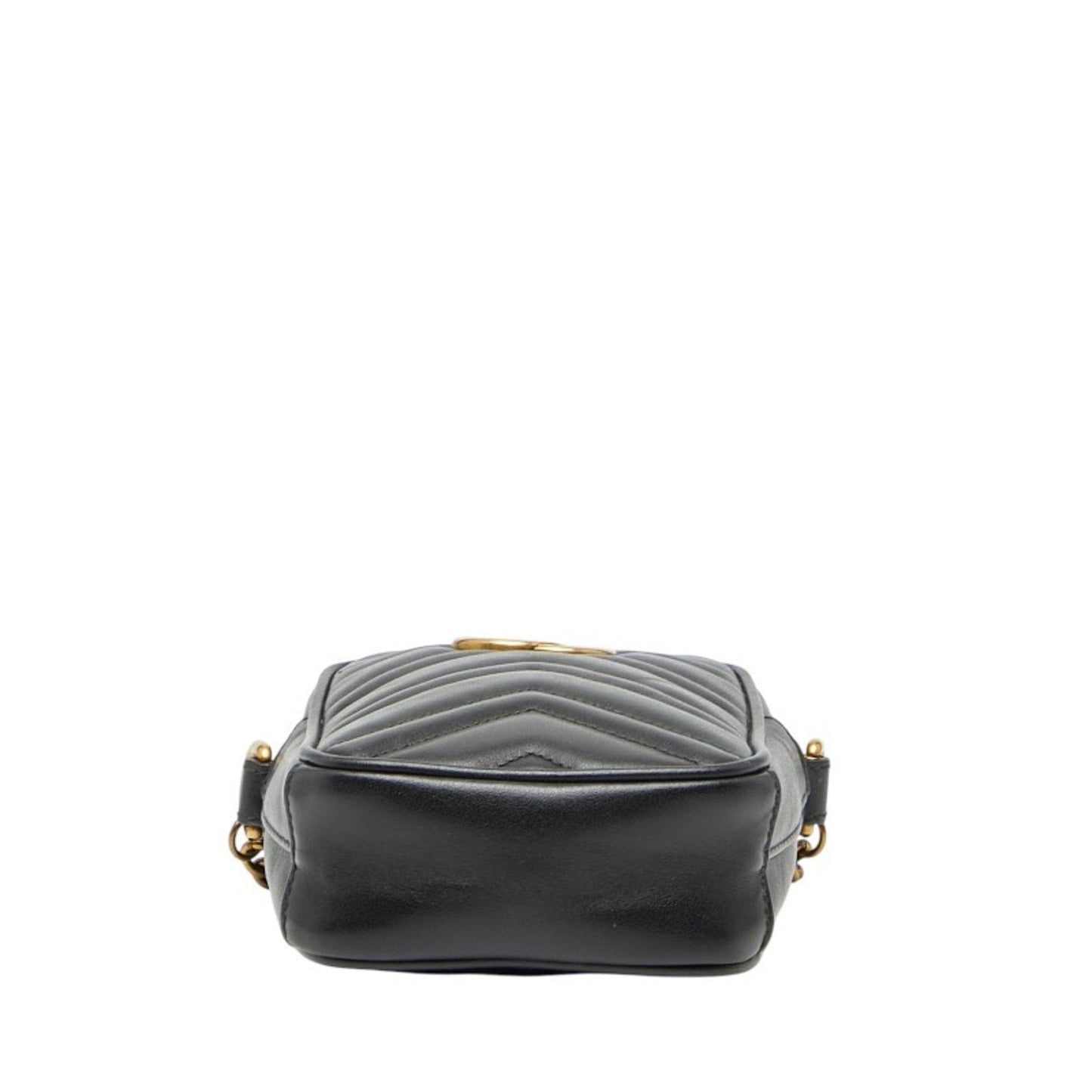 Gucci Gg Marmont Black Leather Shoulder Bag ( )