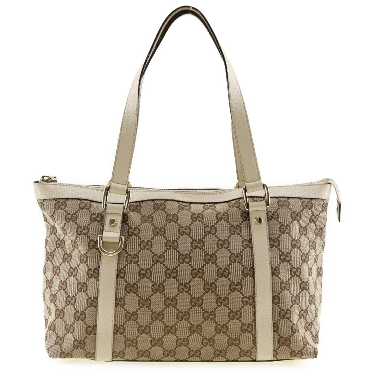 Gucci Leather Canvas Tote