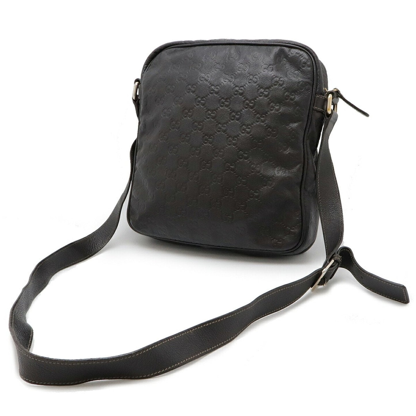 Gucci Dark Brown Leather Shoulder Bag ( )
