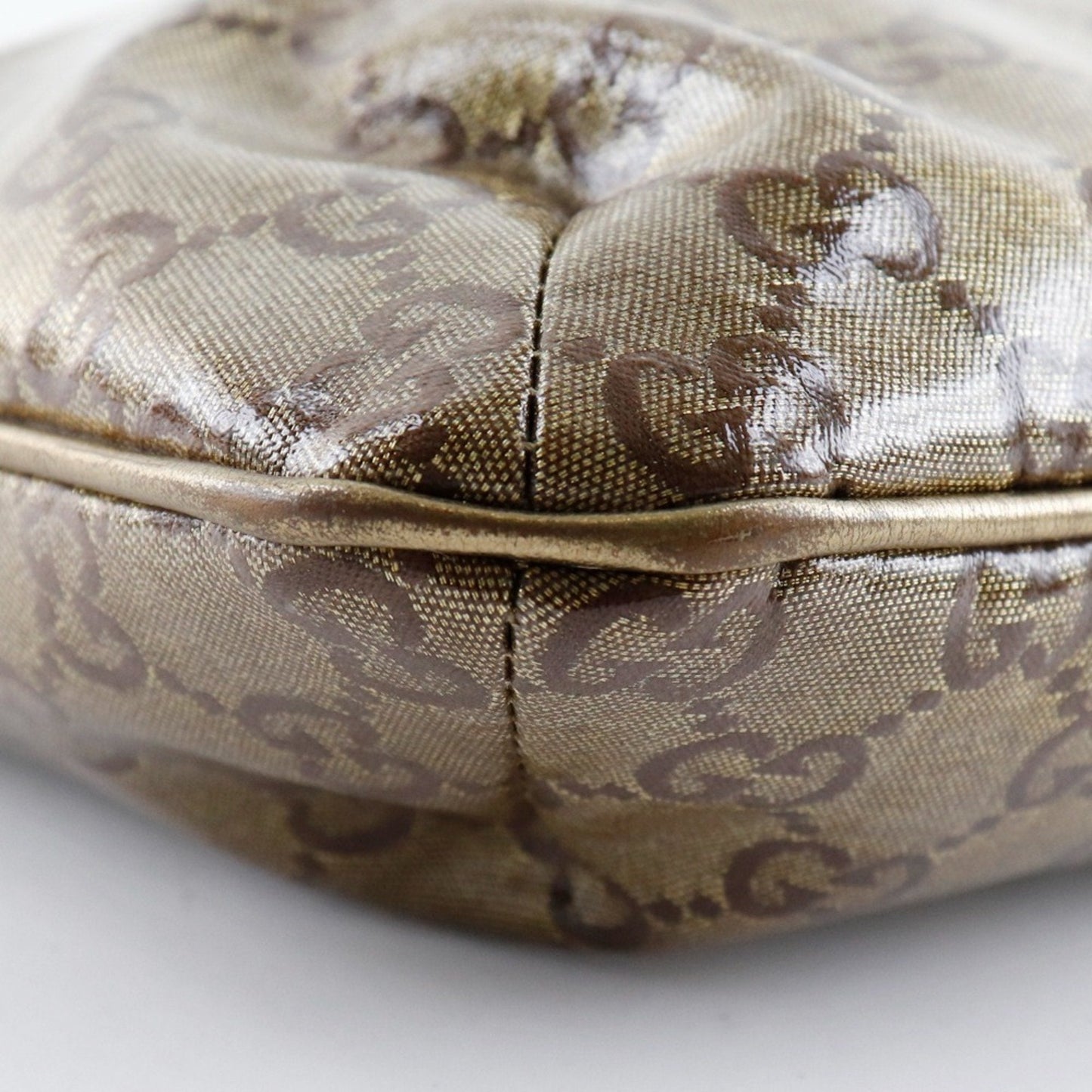 Gucci Gold PVC Shoulder Bag
