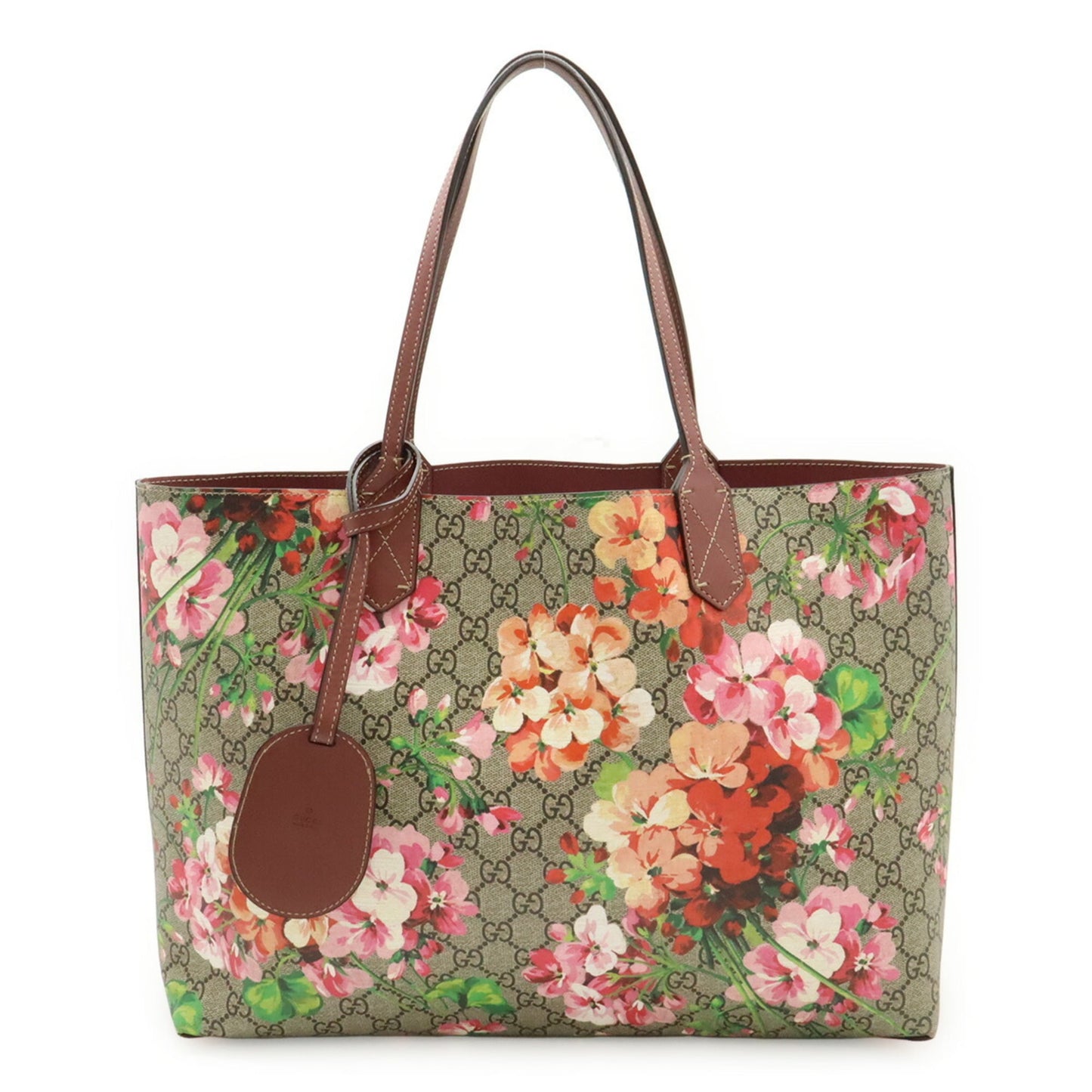 Gucci Beige Pink Multi-Color Pink White Gg Supreme Shoulder Bag Tote Bag ( )