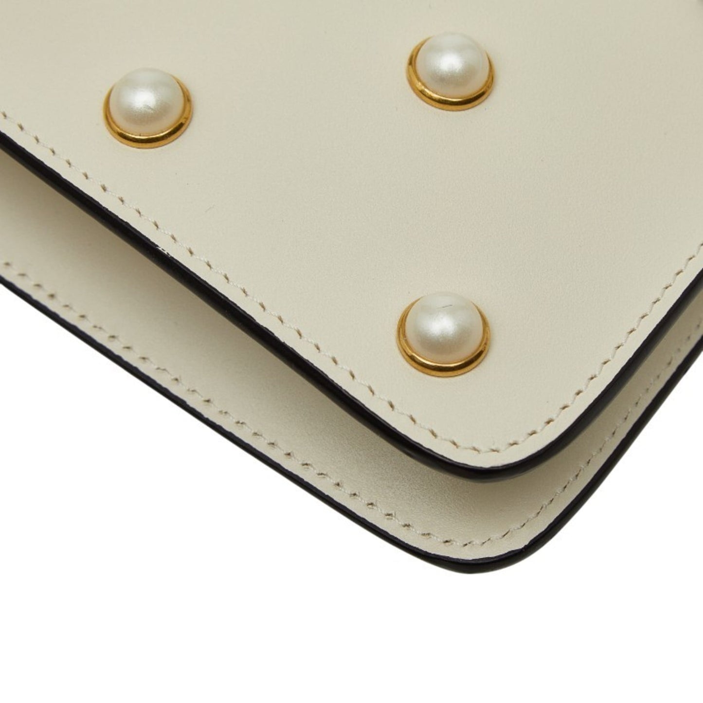 Gucci Multi-Color White Leather Handbag Shoulder Bag ( )