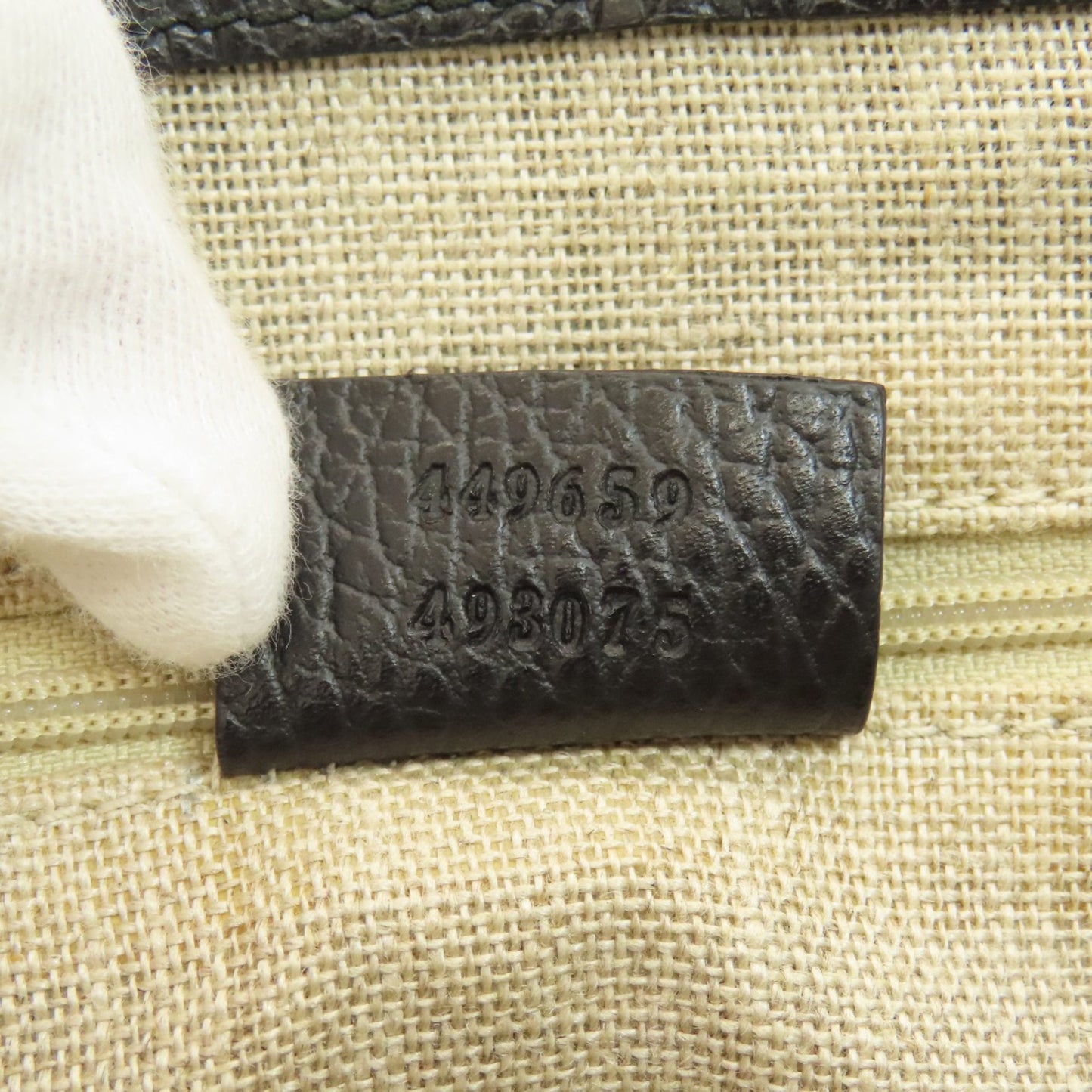 Gucci Black Leather Handbag ( )