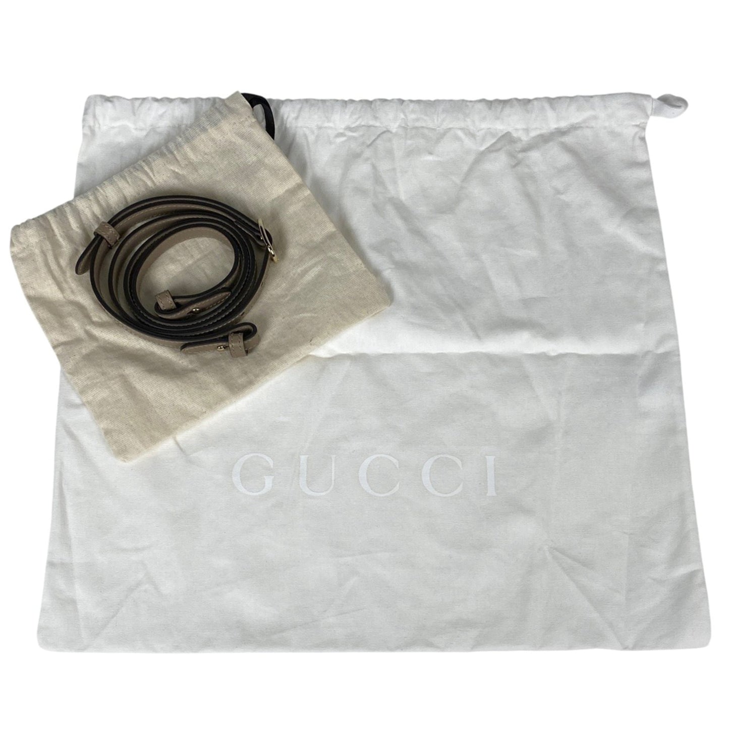 Gucci Beige Leather Handbag Shoulder Bag ( )