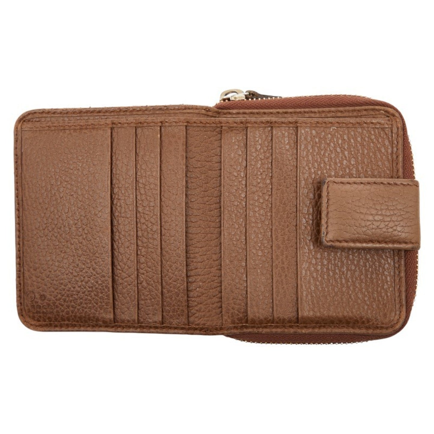 Gucci Beige Brown Canvas Leather Wallet (Bi-Fold) ( )