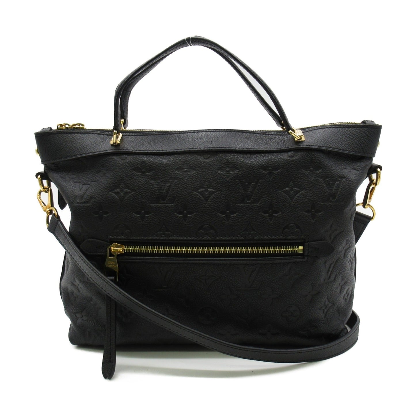 LOUIS VUITTON Bastille PM Shoulder Bag Black Black Monogram empreinte leather M41162