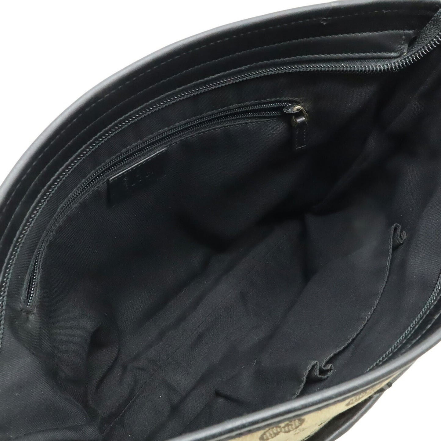 Gucci Gg Canvas Beige Black Green Khaki Red Color Gg Canvas Leather Shoulder Bag ( )