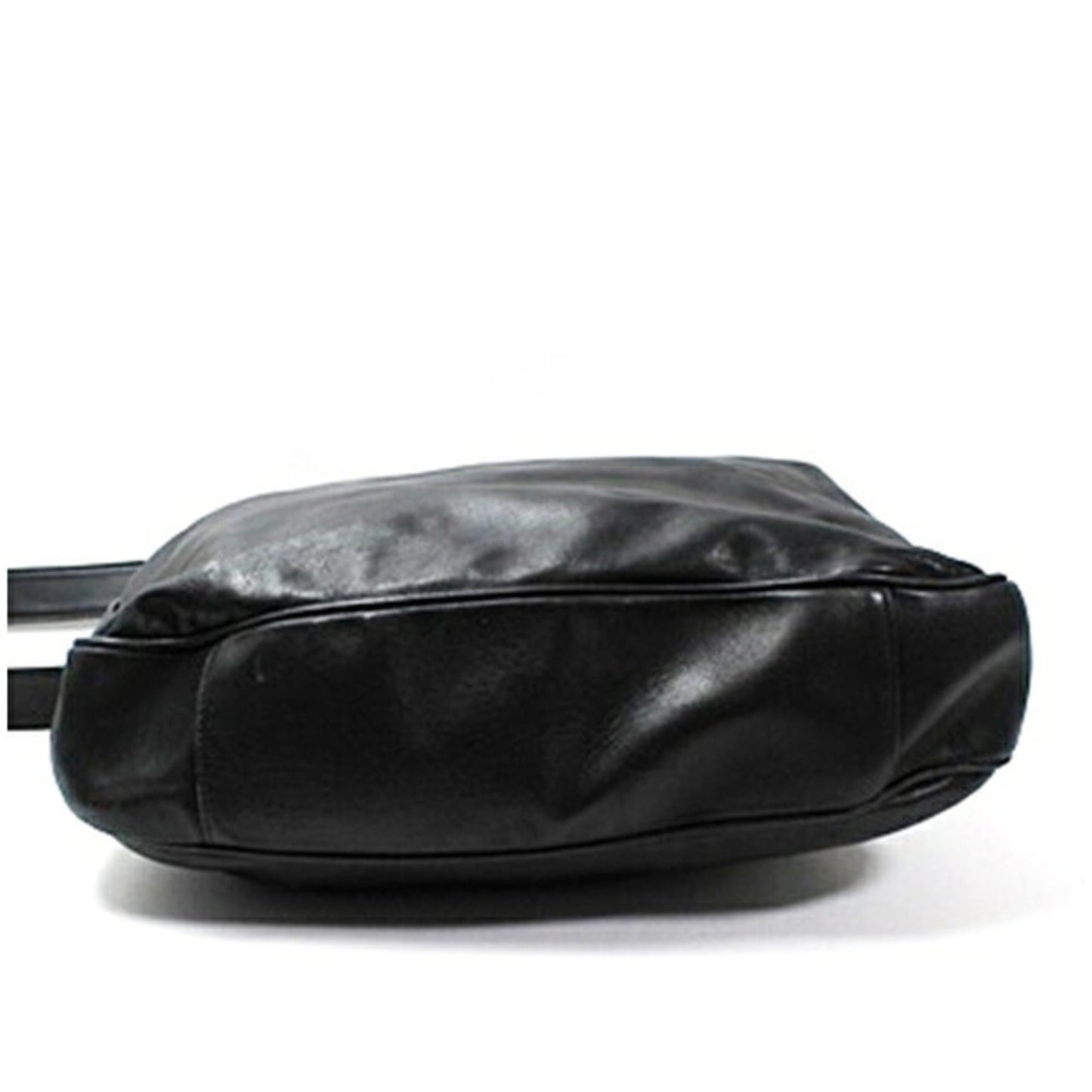 Gucci Bamboo Black Gray Leather Shoulder Bag ( )