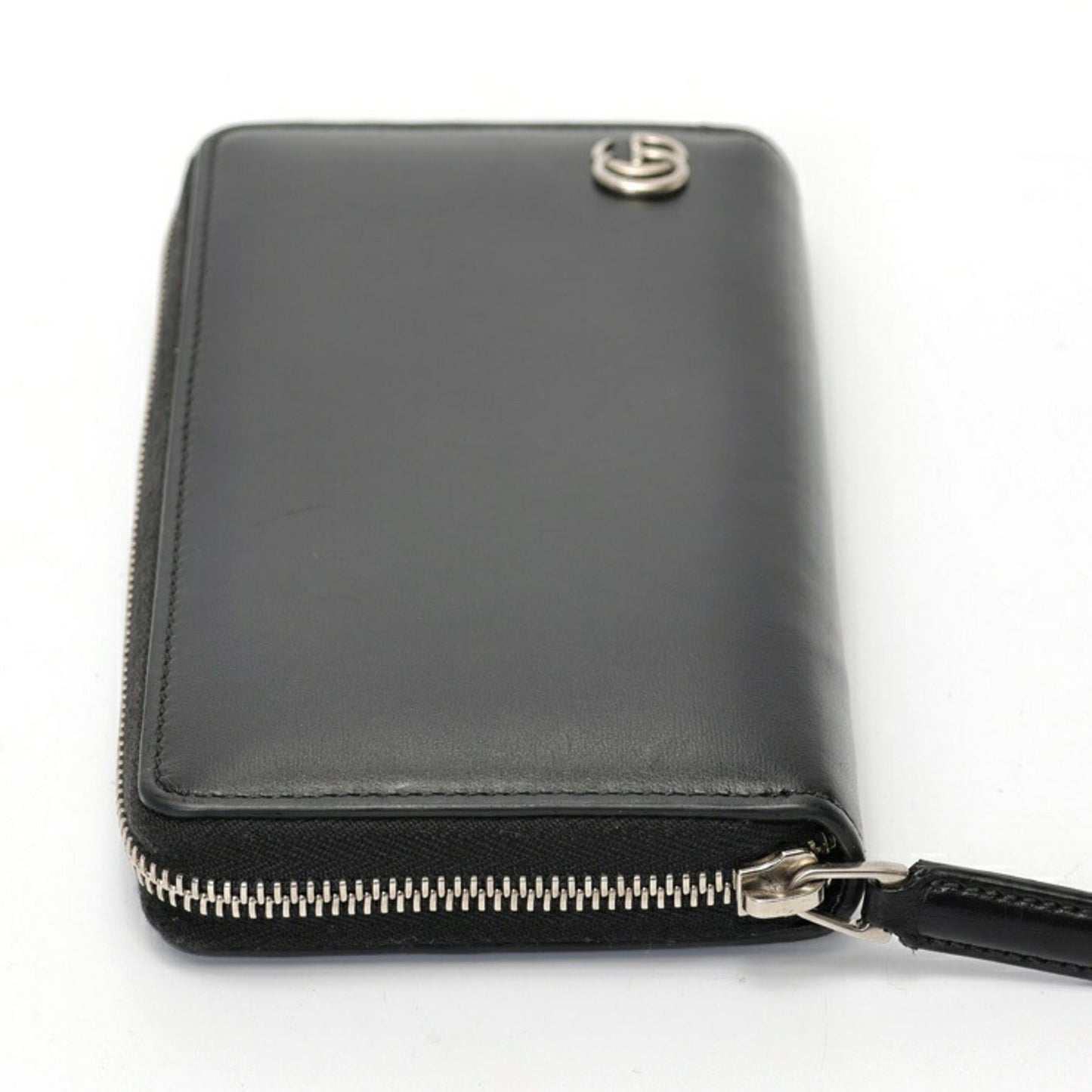 Gucci Black Leather Long Wallet (Bi-Fold) ( )