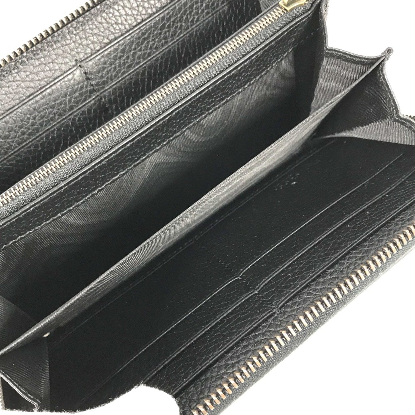 Gucci Navy Leather Long Wallet (Bi-Fold) ( )