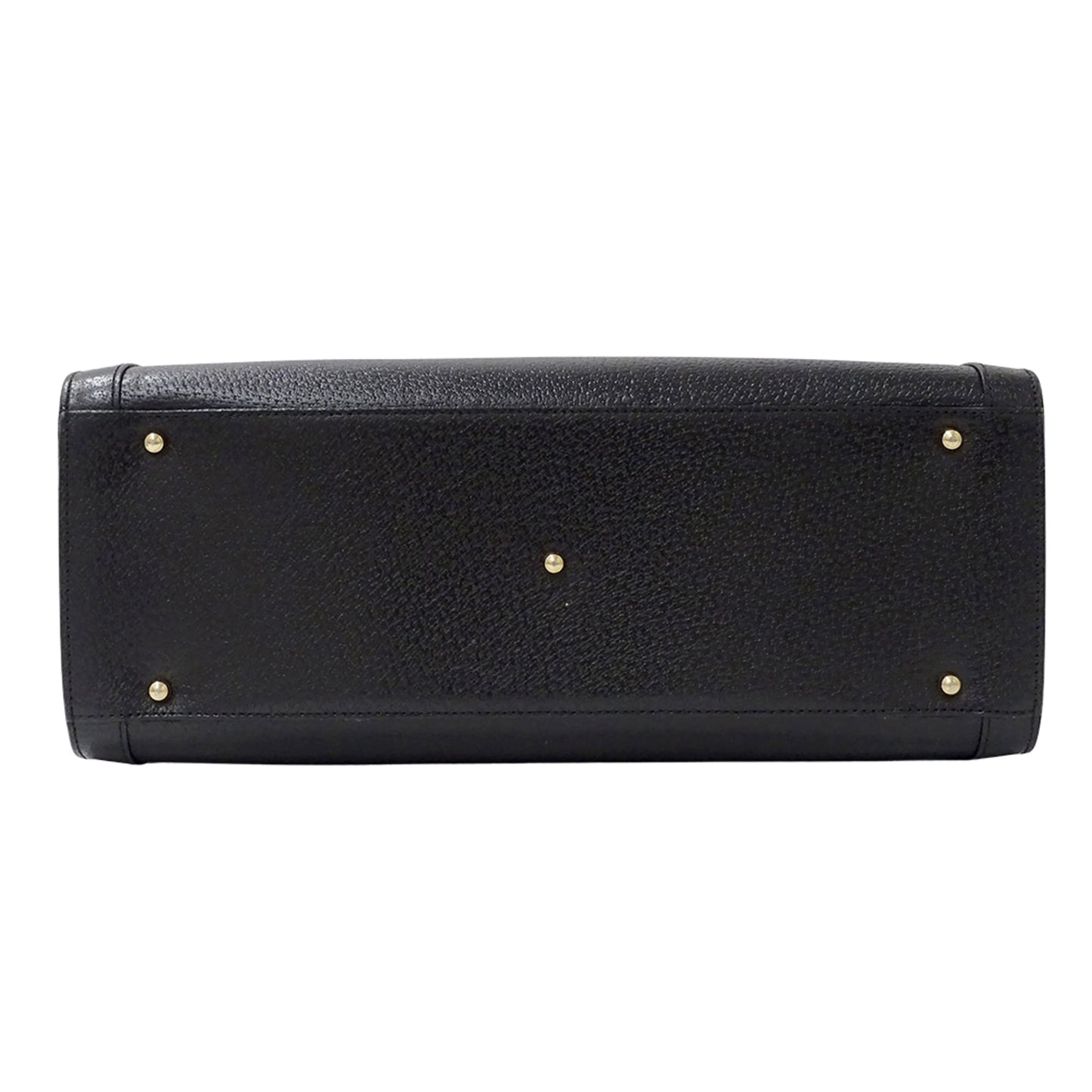 Gucci Black Leather Handbag Tote Bag ( )