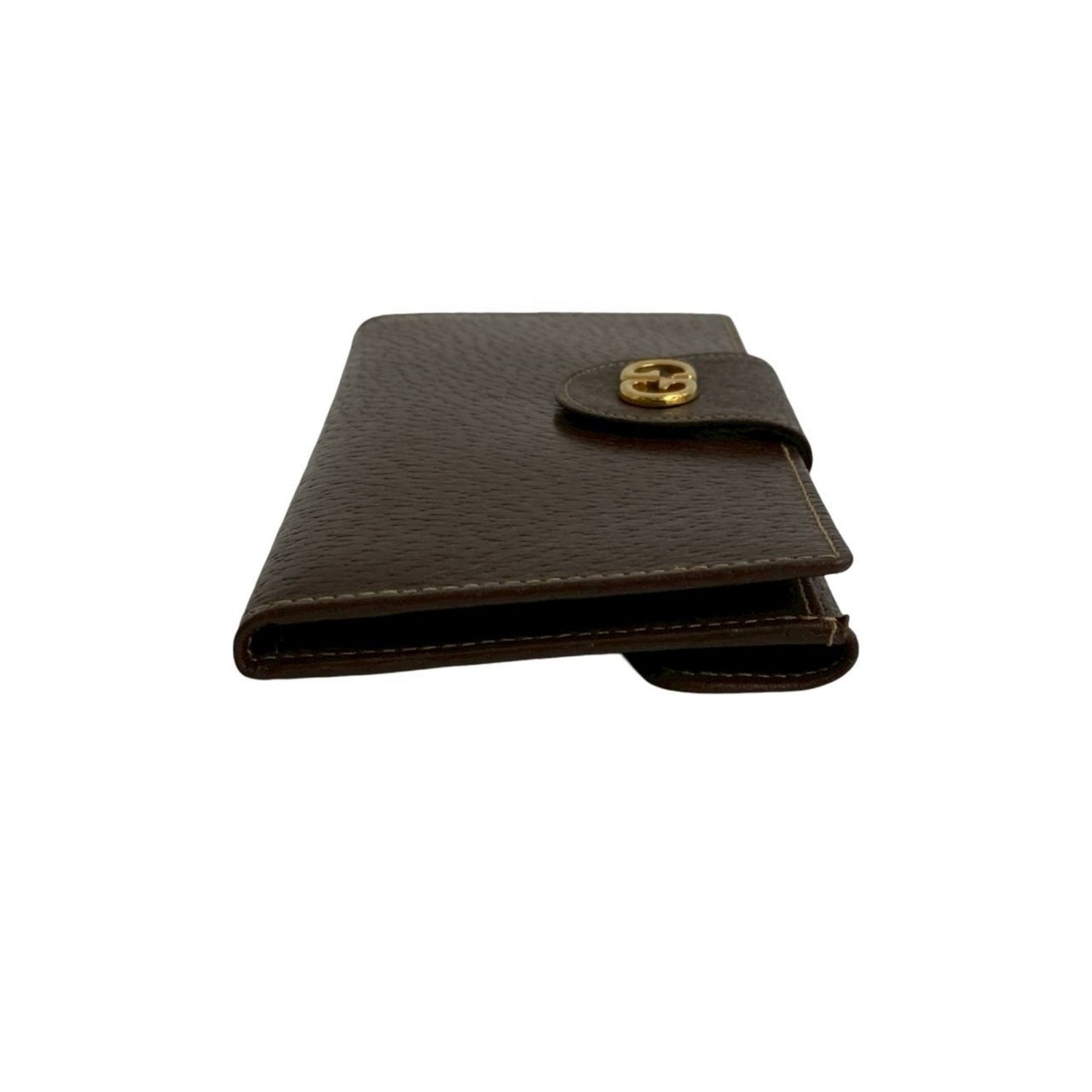 Gucci Brown Leather Long Wallet (Bi-Fold) ( )