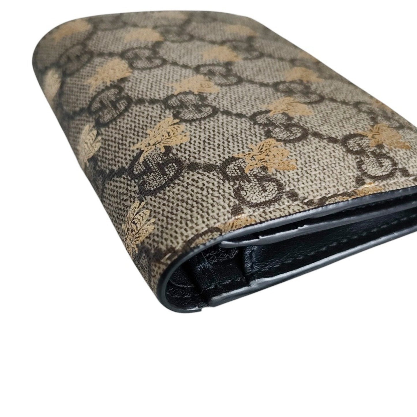 Gucci Beige Brown Gg Supreme Wallet (Bi-Fold) ( )