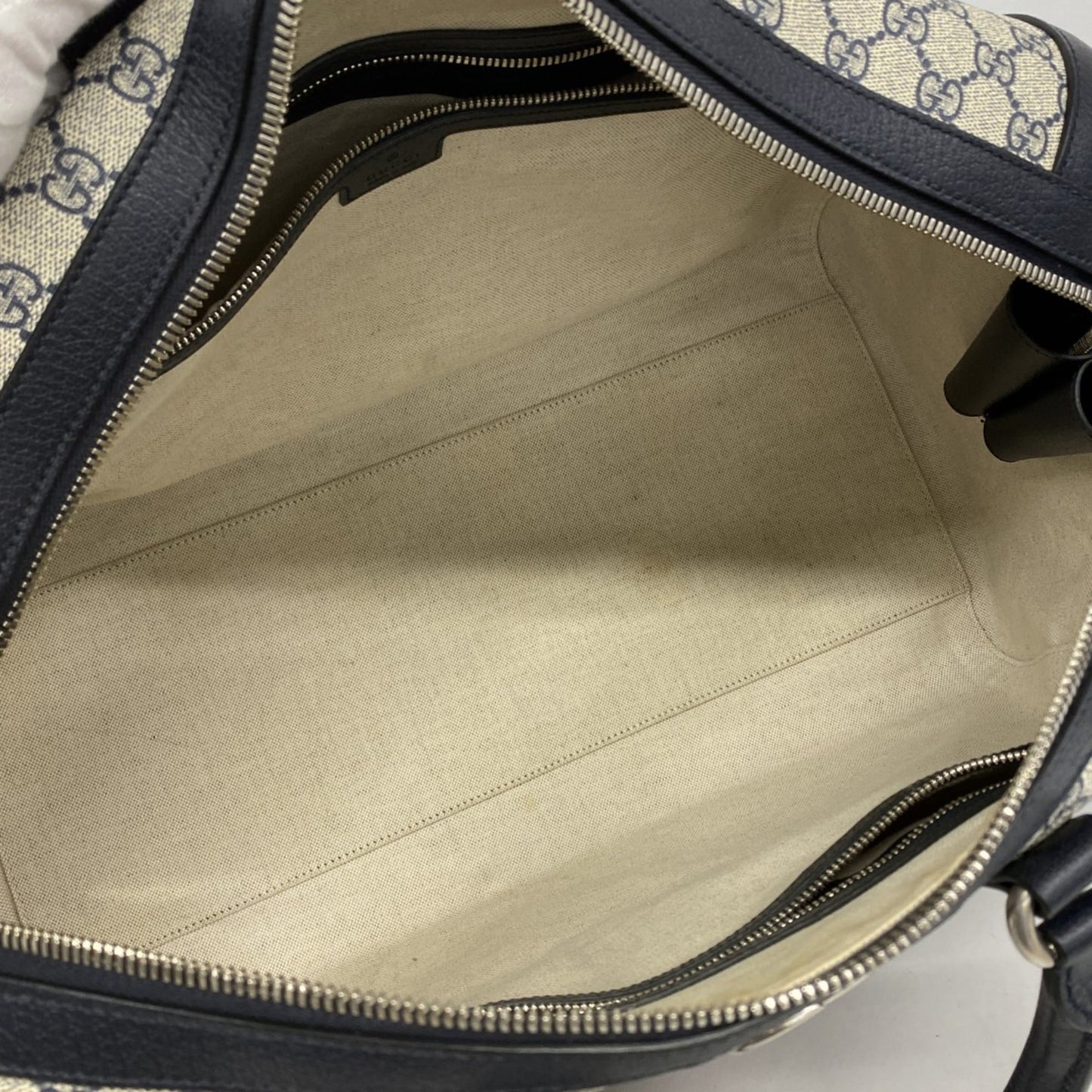 Gucci Navy Pvc Boston Bag ( )