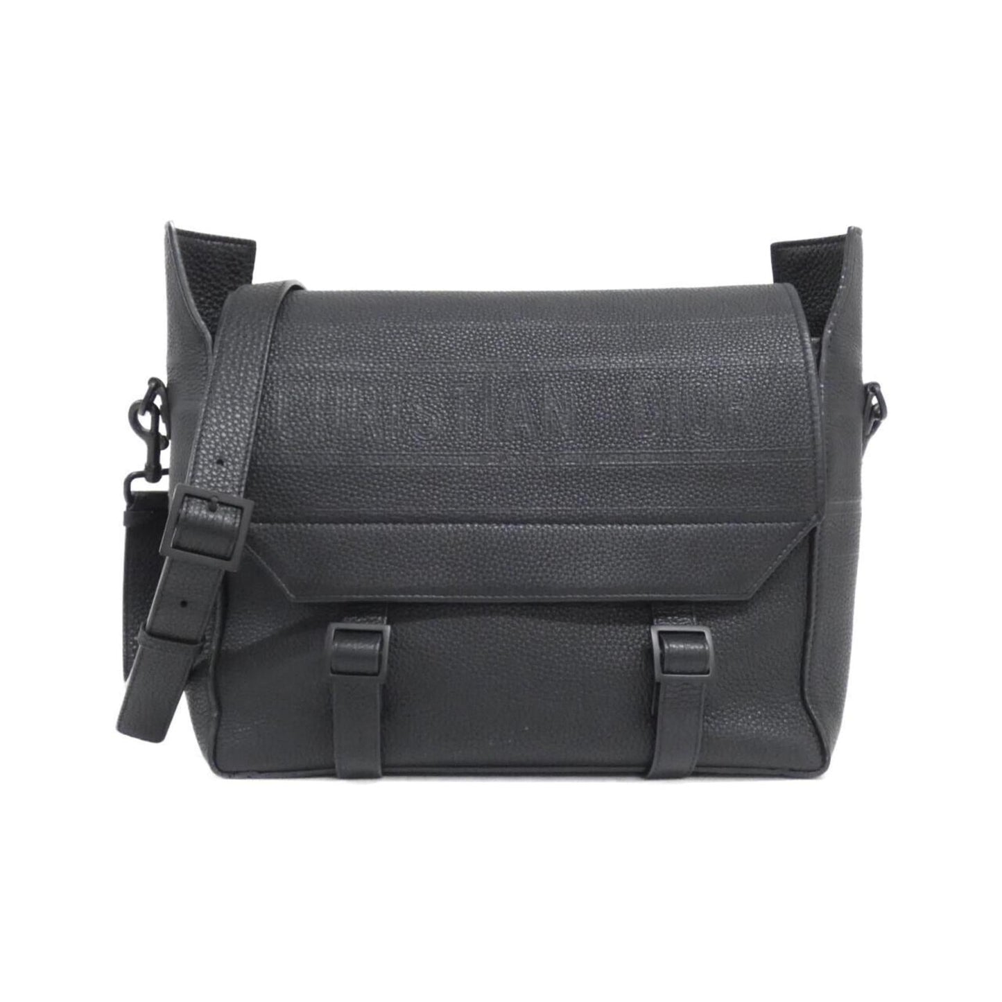 Christian Dior Black Leather Shoulder Bag ()