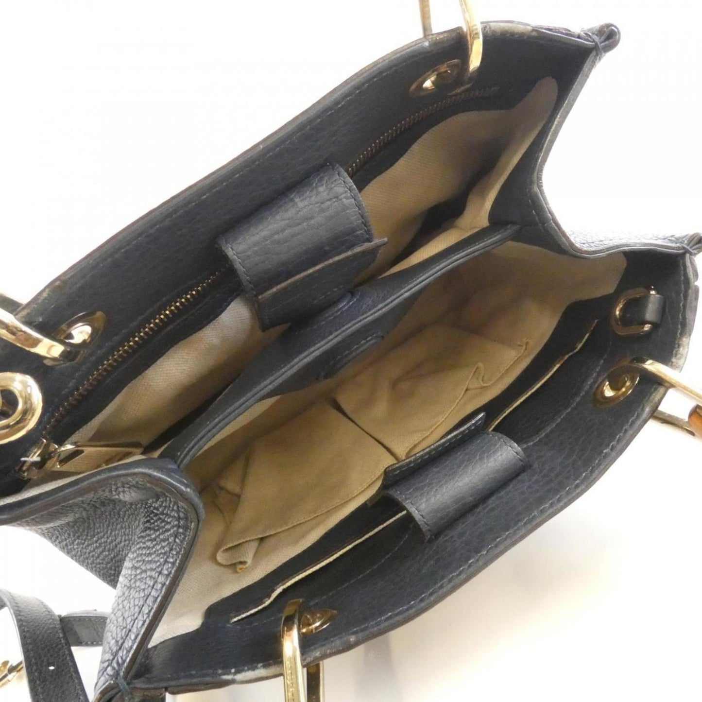 Gucci Dark Blue Leather Handbag ( )