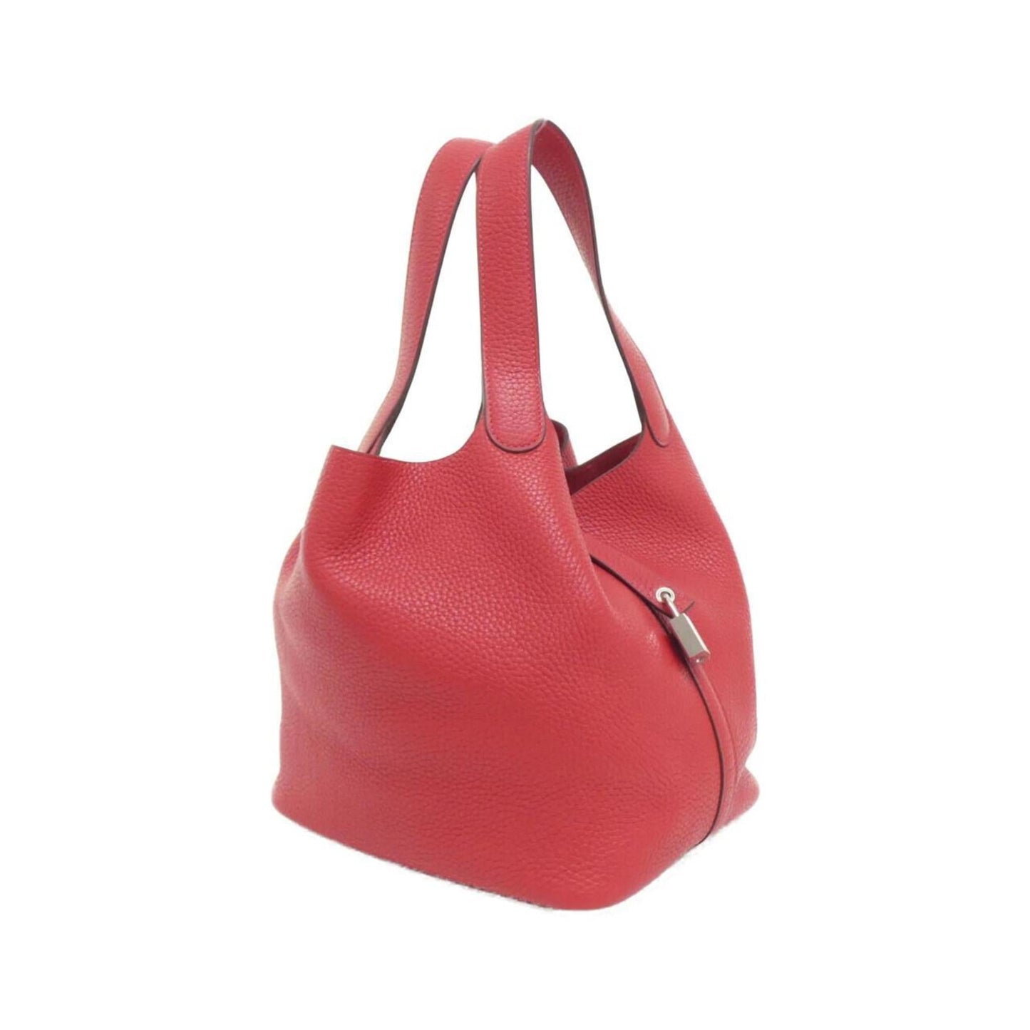 Hermes Picotin Rouge Casaque Taurillon Clemence Leather Handbag ( )