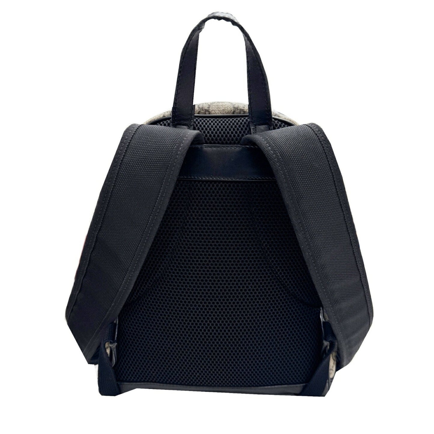 Gucci Beige Black Gg Supreme Leather Backpack ( )