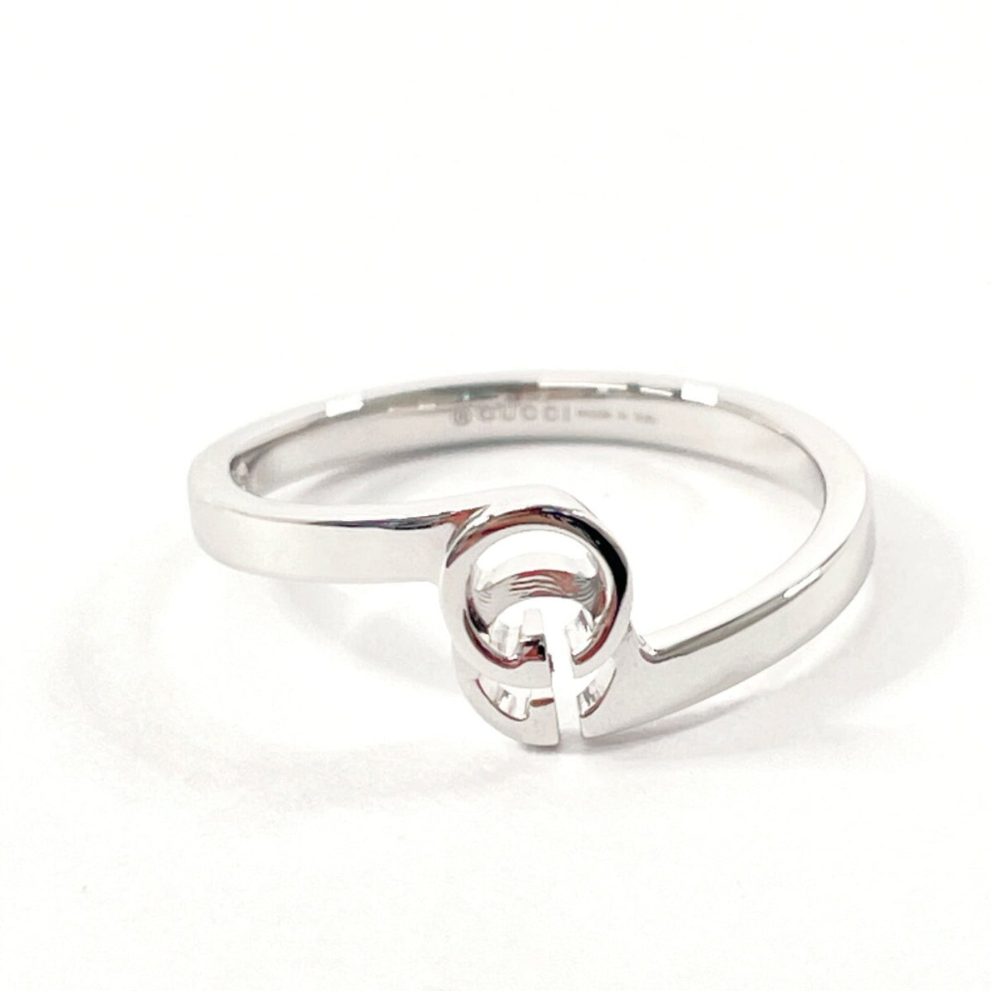 Gucci Silver White Gold (18K) Band Ring ( )