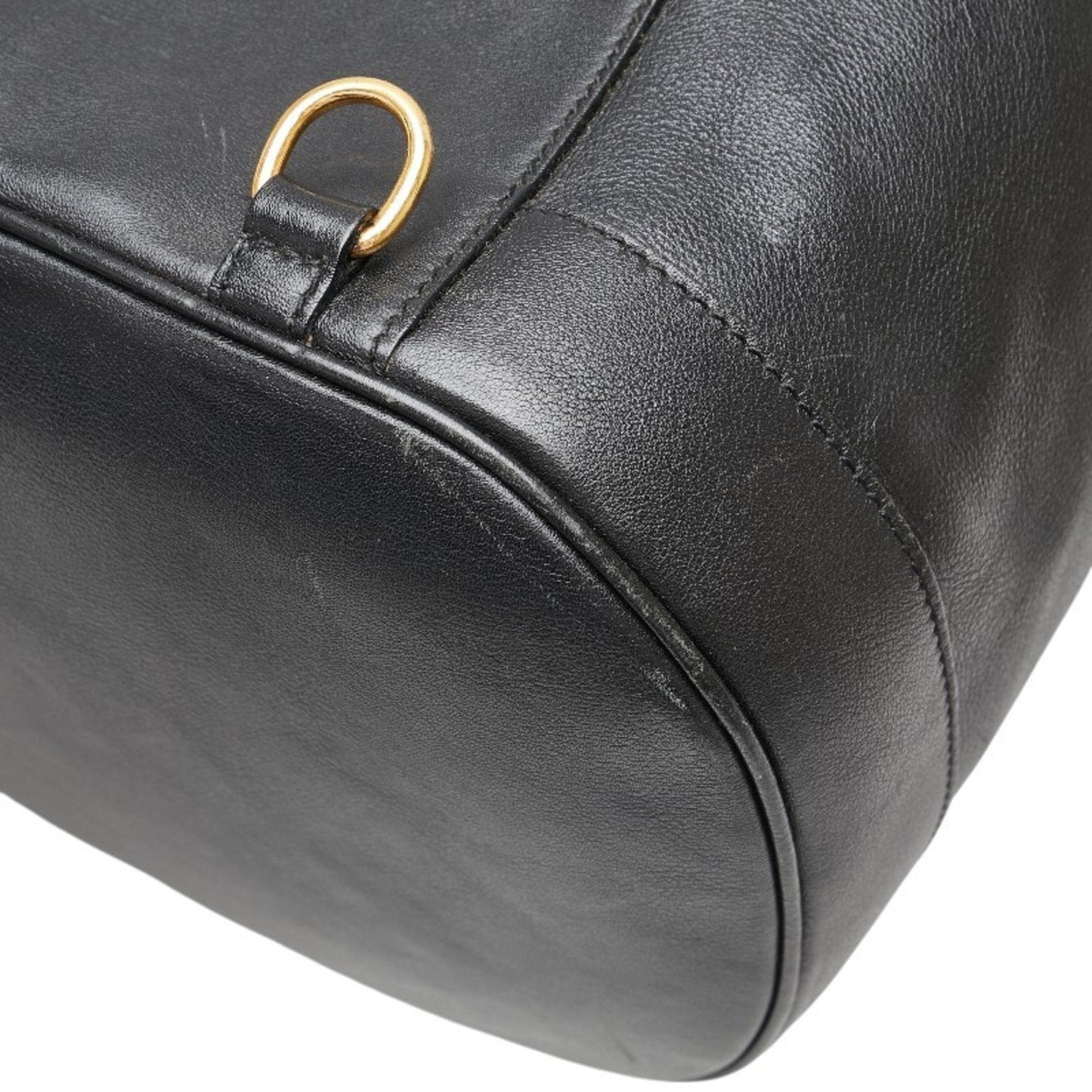 Gucci Black Leather Shoulder Bag Sling Bag ( )