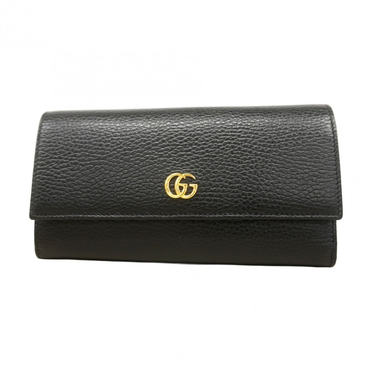 Gucci Black Leather Long Wallet (Bi-Fold) ( )