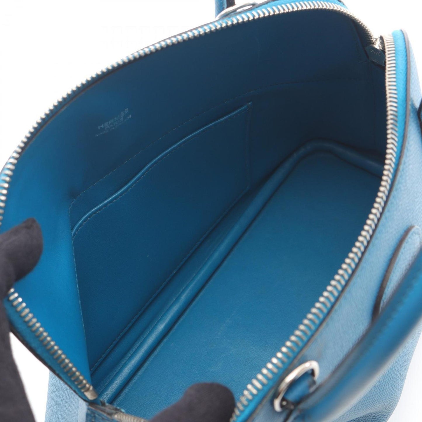 Hermes Green Leather Handbag ( )