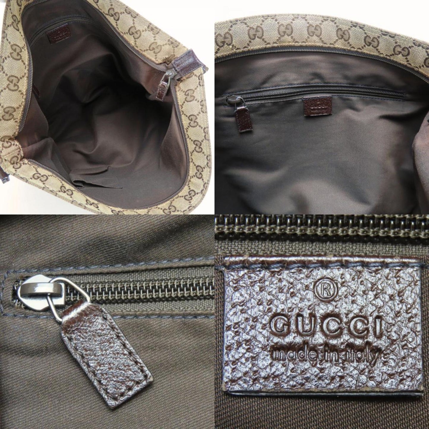 Gucci Beige Gg Canvas Shoulder Bag ( )