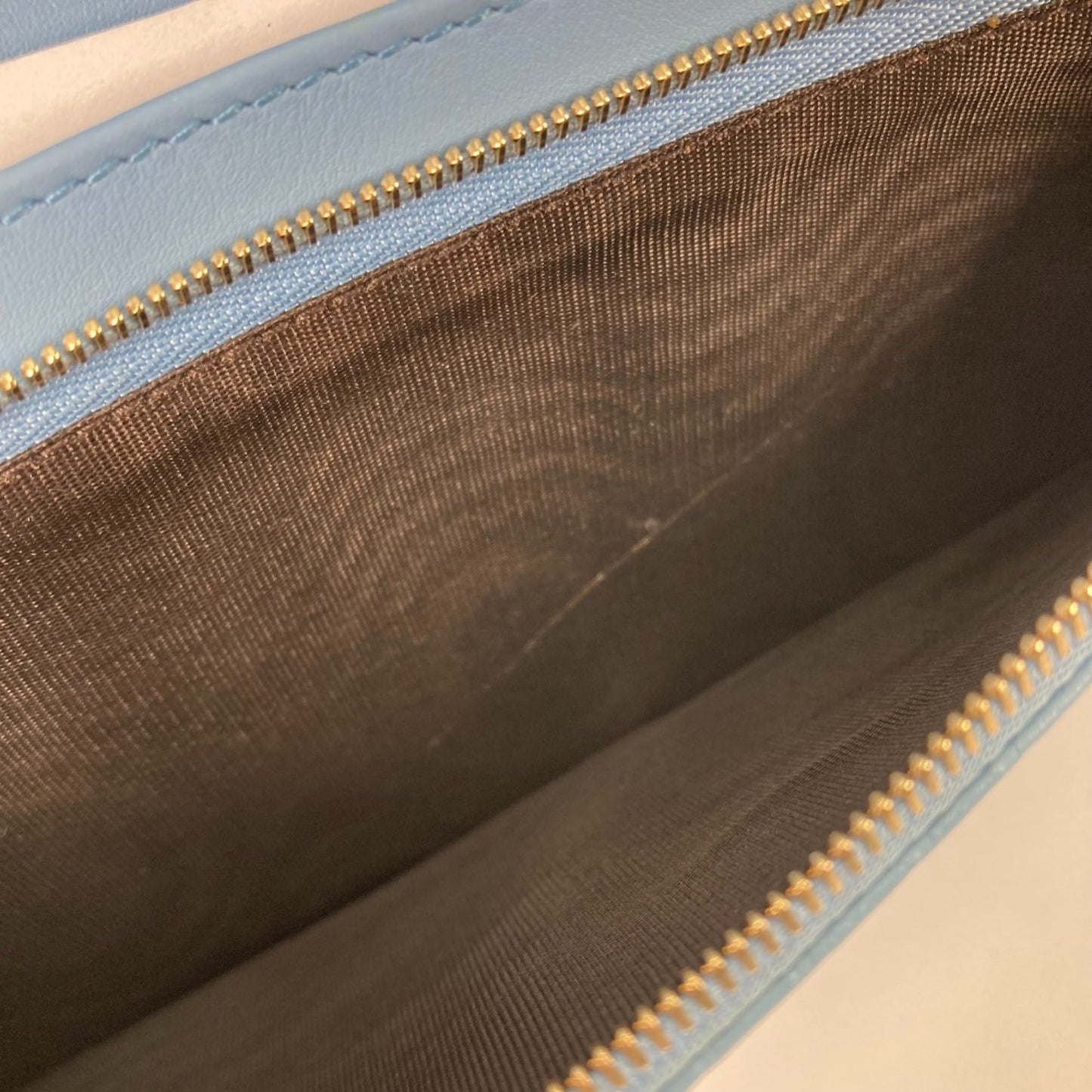 Gucci Blue Leather Shoulder Bag ( )