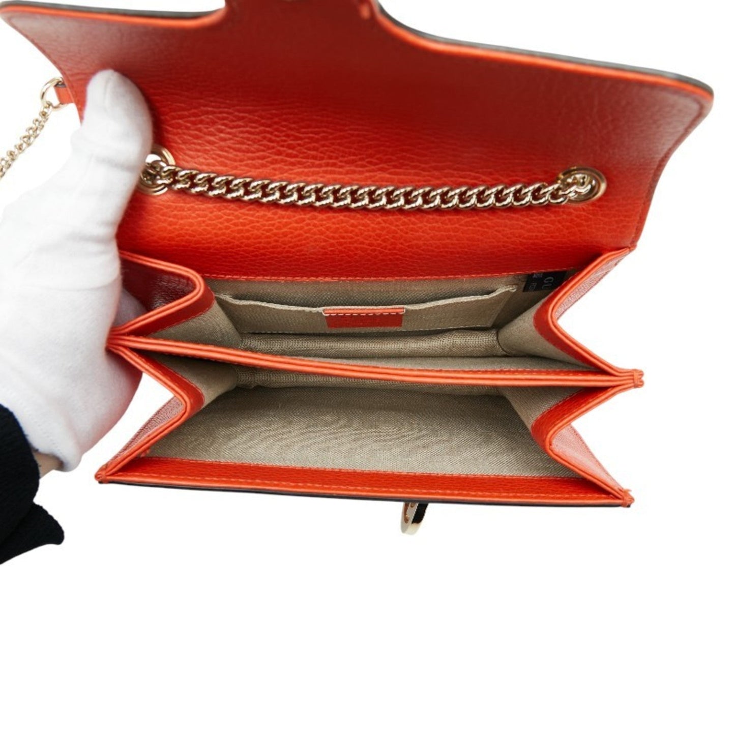 Gucci Orange Leather Shoulder Bag ( )