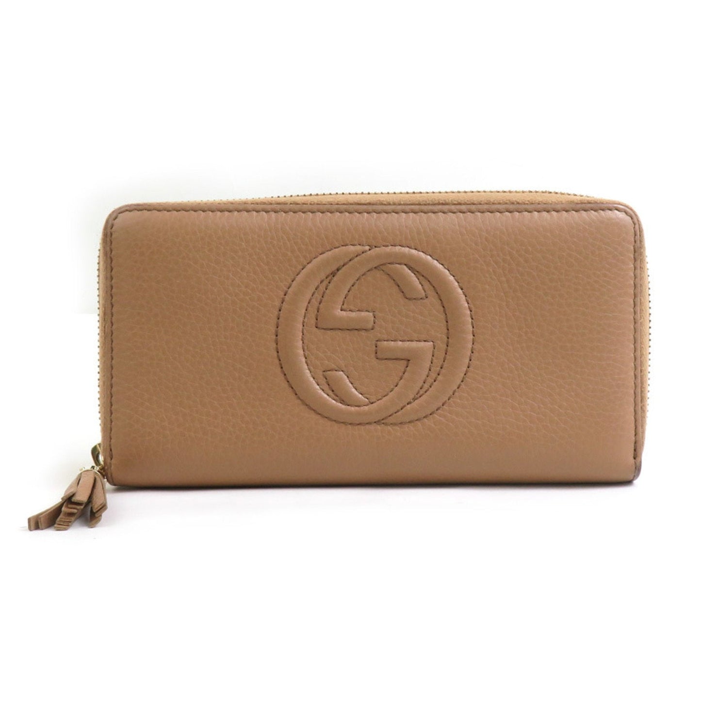 Gucci Beige Leather Long Wallet (Bi-Fold) ( )