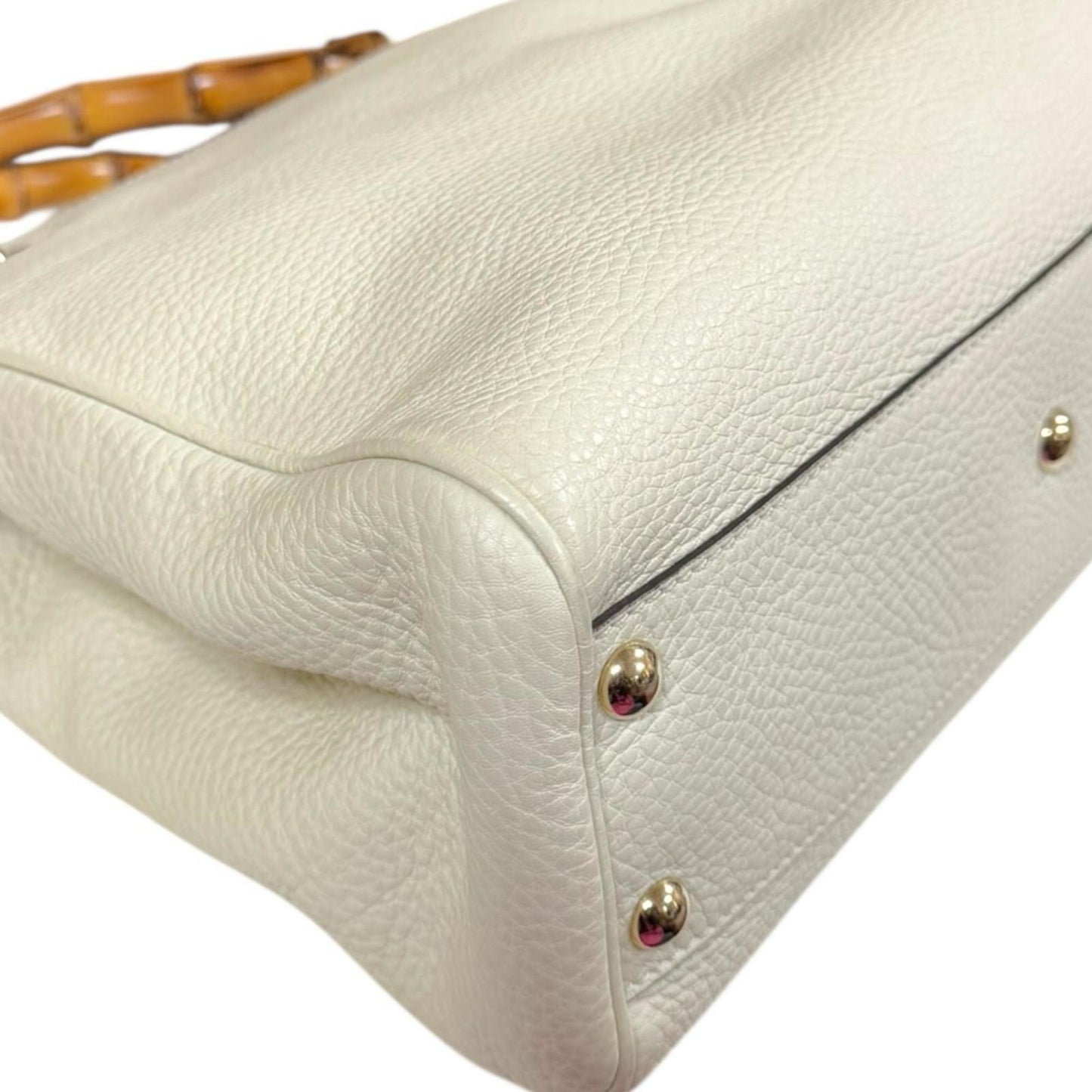 Gucci Ivory White Bamboo Shoulder Bag ( )