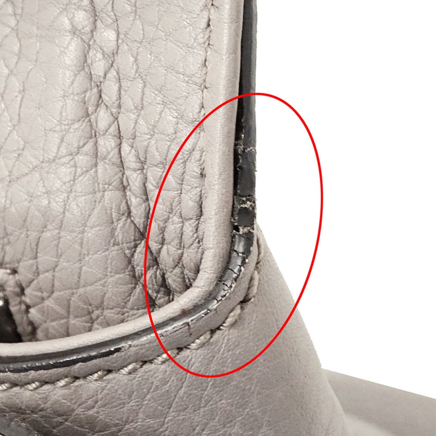 Gucci Gray Leather Handbag Shoulder Bag ( )