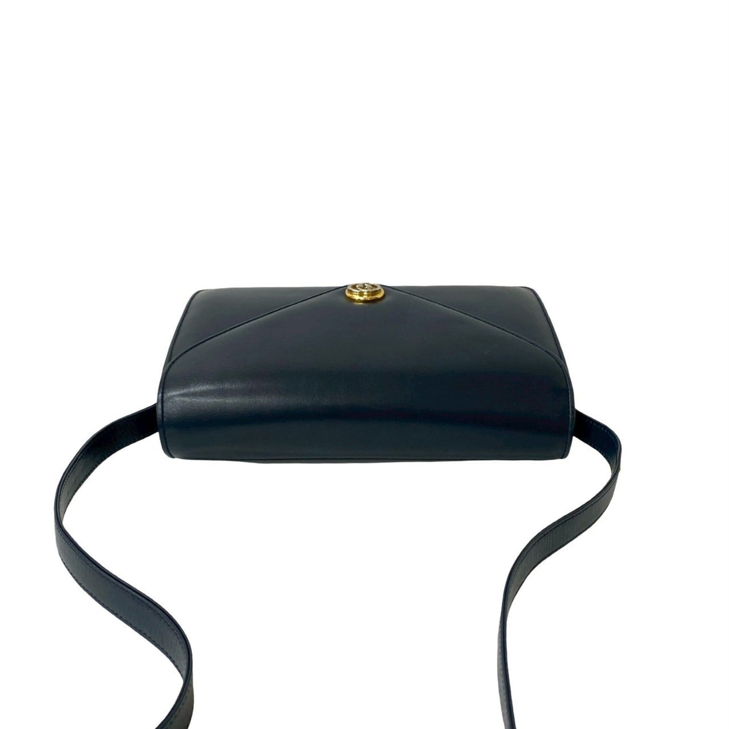 Gucci Navy Leather Pochette Shoulder Bag ( )
