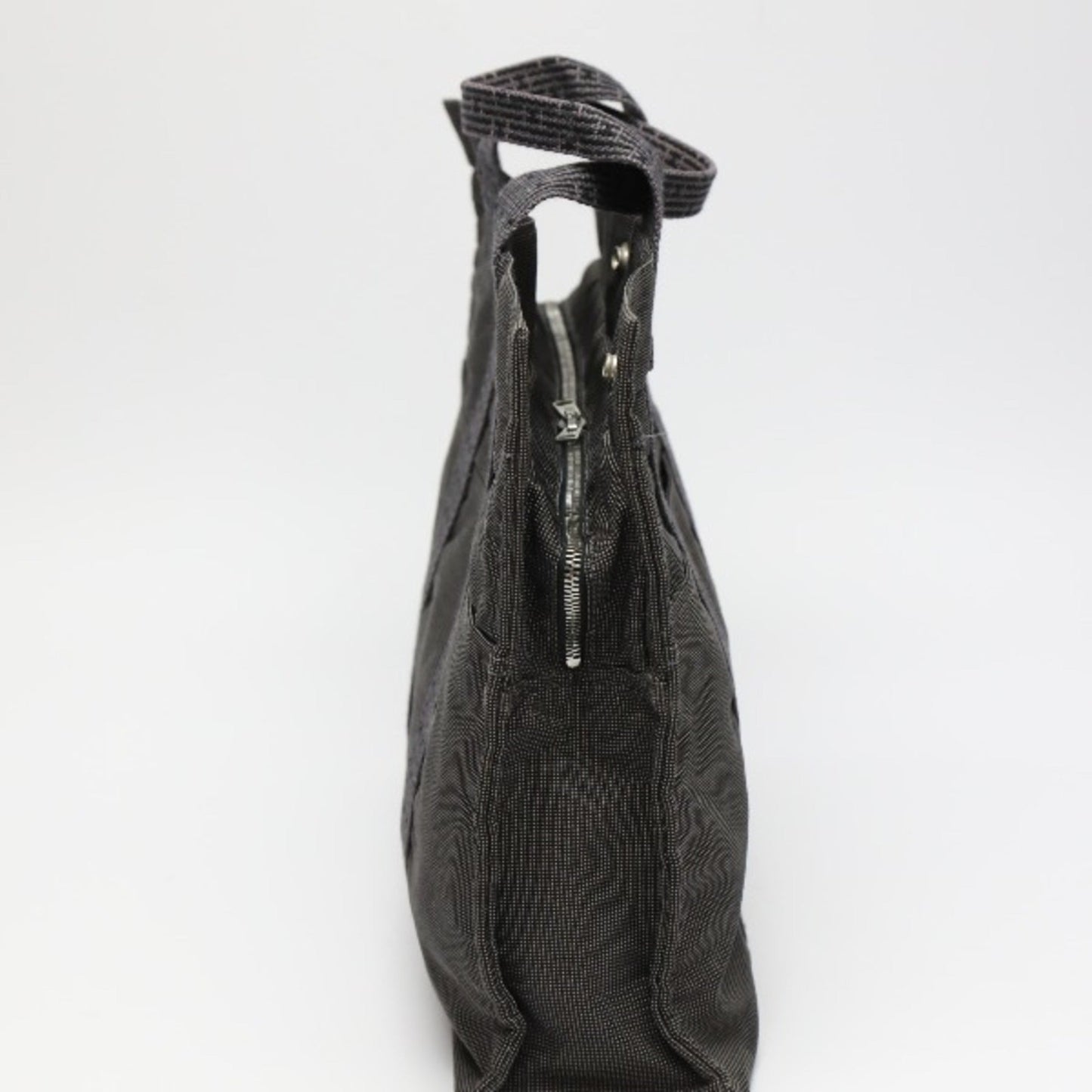 Hermes Gray Canvas Tote Bag ( )