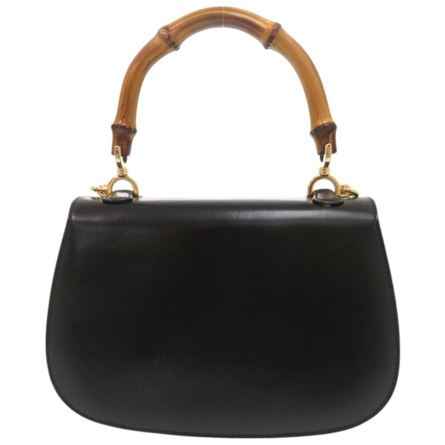 Gucci Black Leather Handbag Shoulder Bag ( )