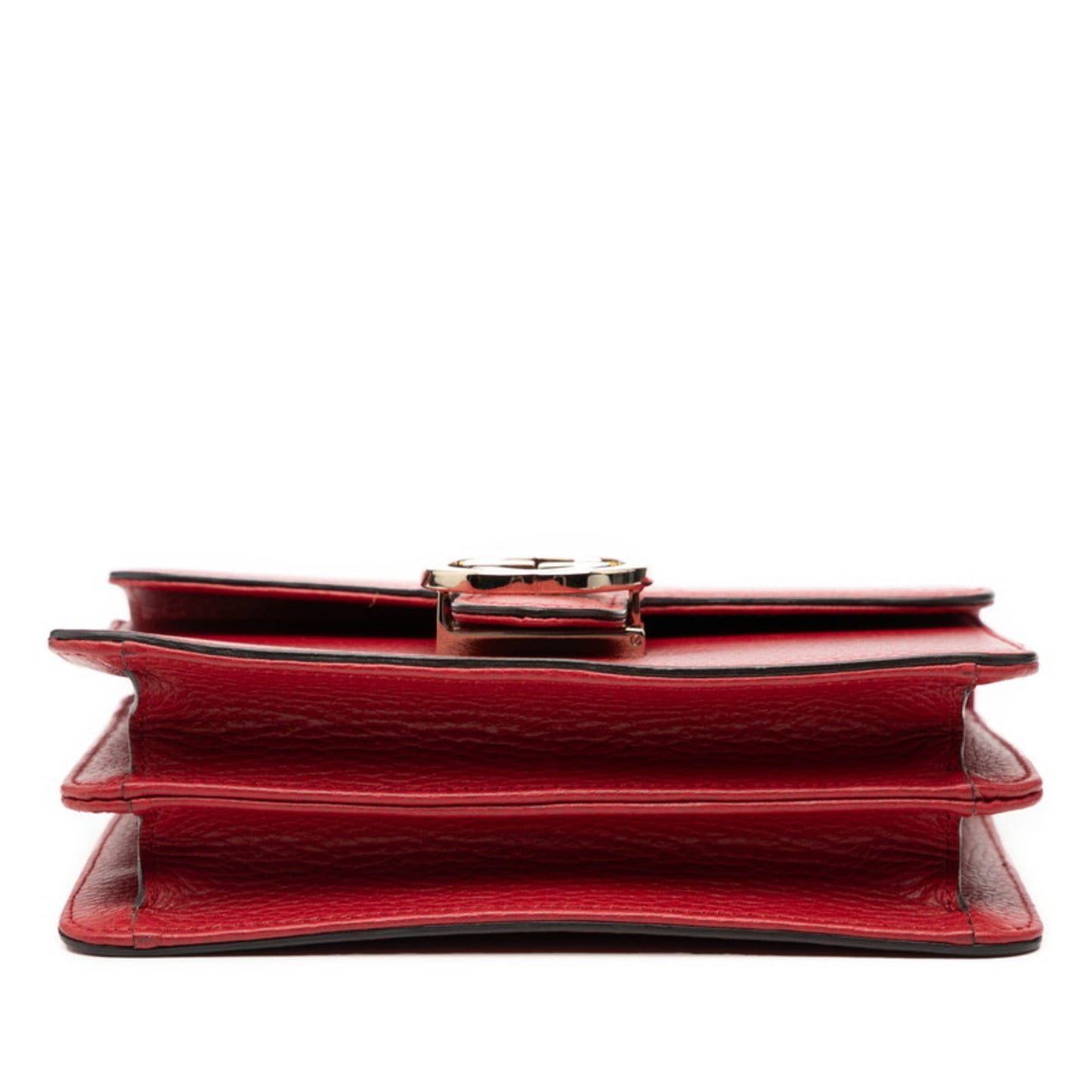 Gucci Red Color Leather Shoulder Bag ( )