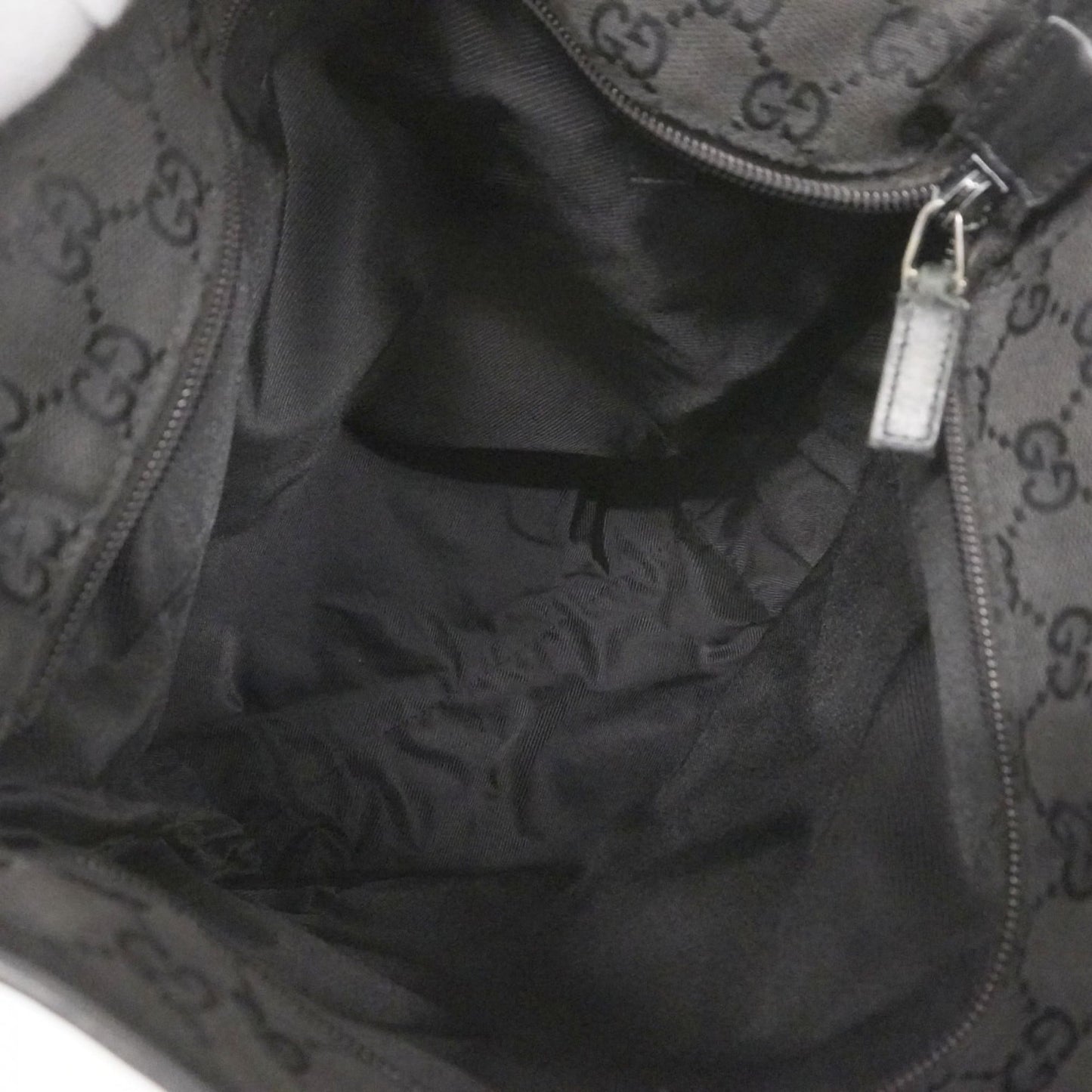 Gucci Black Canvas Tote Bag ( )