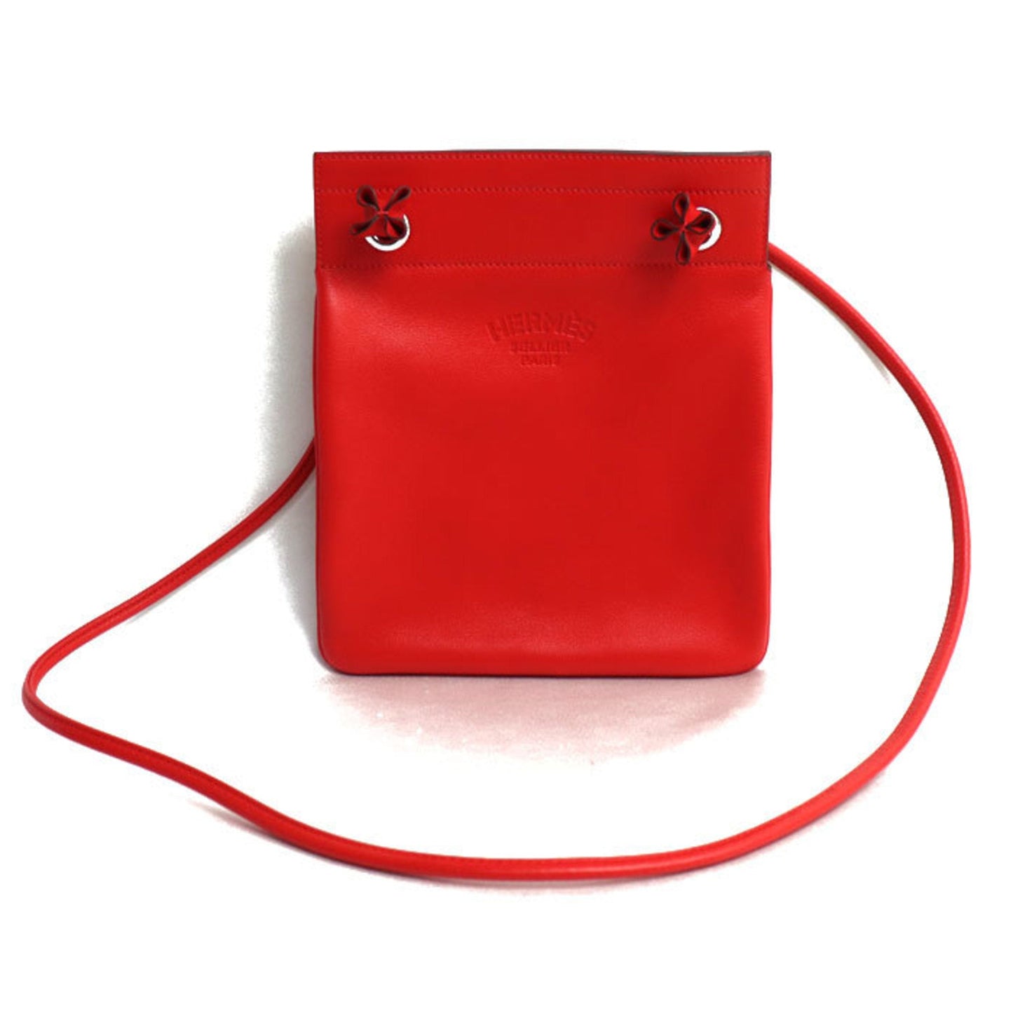 Hermes Red Color Swift Leather Shoulder Bag ( )