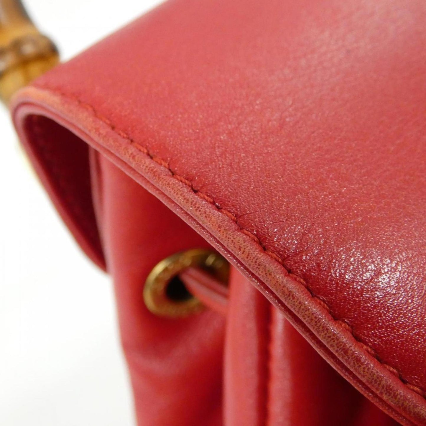Gucci Red Color Leather Backpack ( )