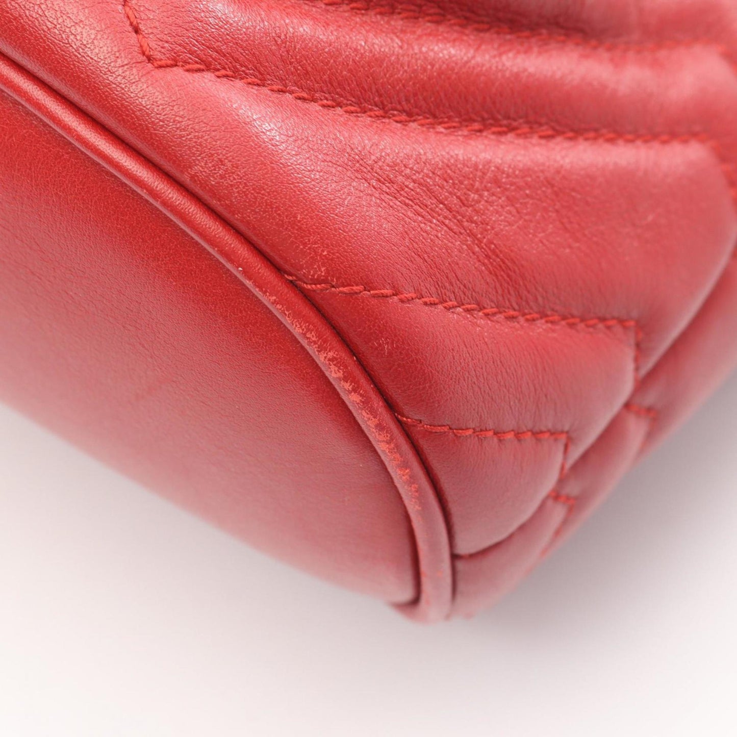 Gucci Red Color Leather Backpack ( )
