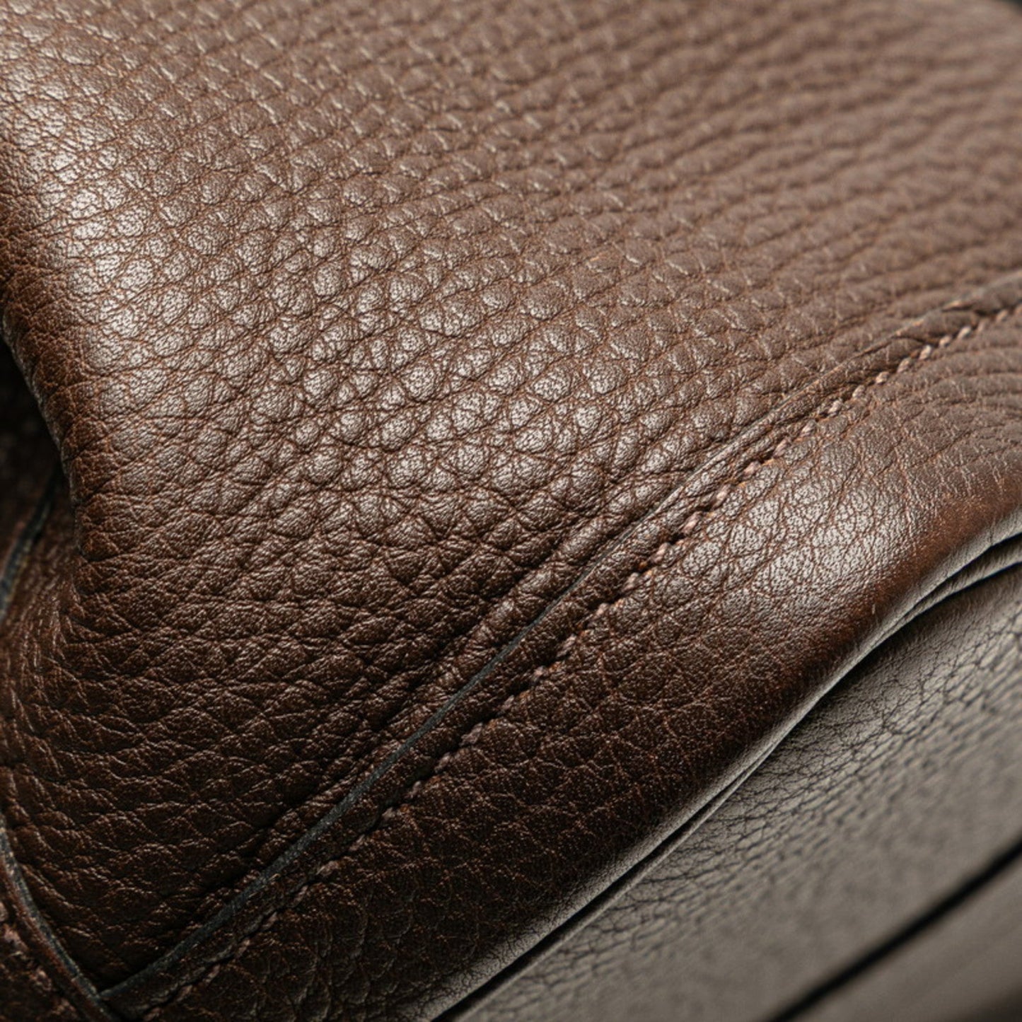 Hermes Garden Chocolat Negonda Leather Handbag ( )