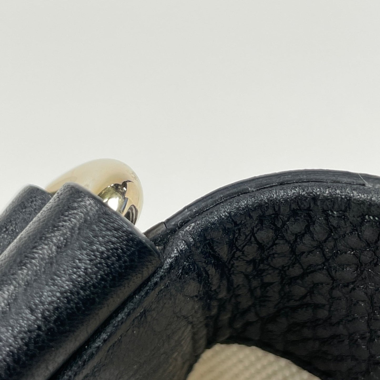 Gucci Black Leather Tote Bag ( )