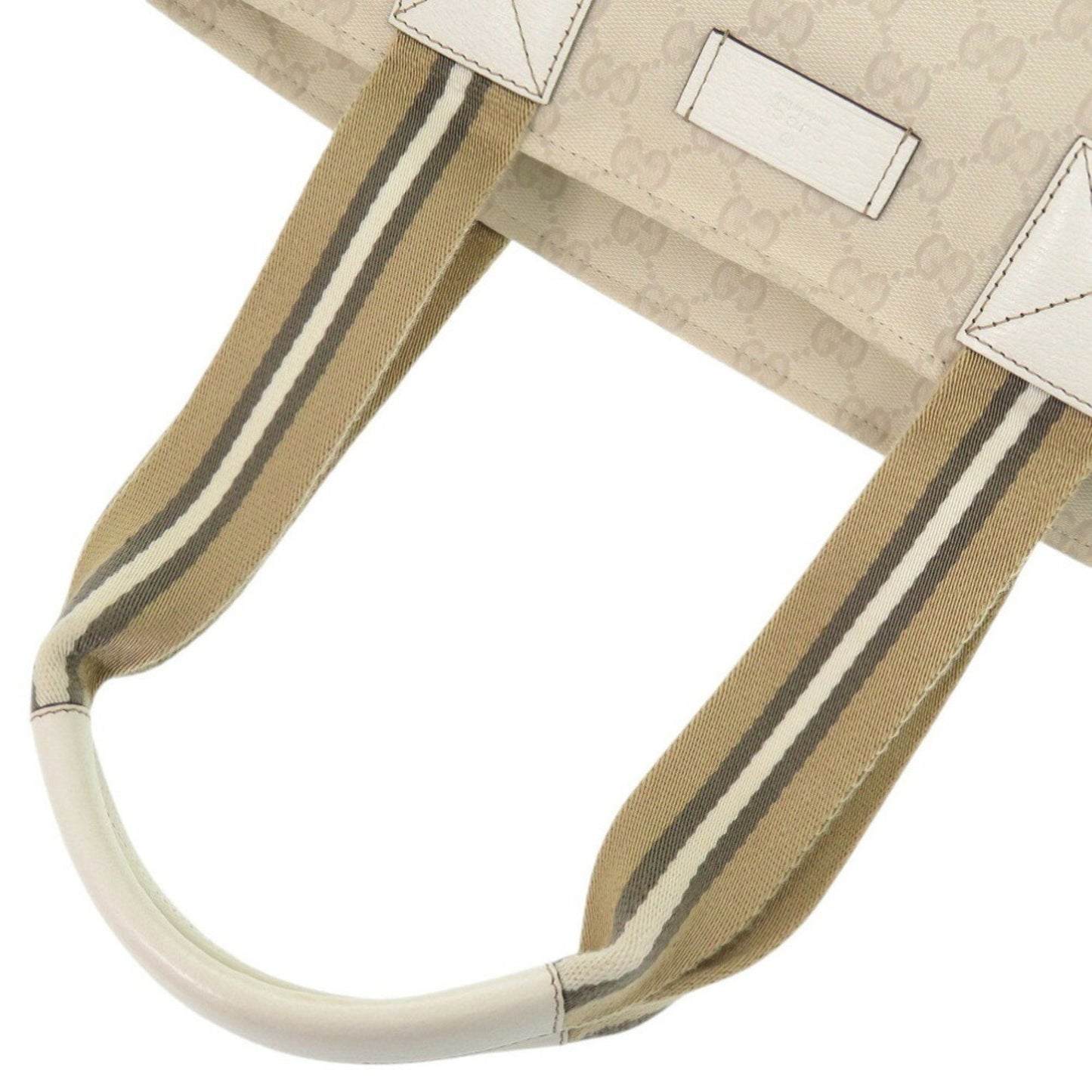 Gucci Ivory Gg Canvas Tote Bag ( )